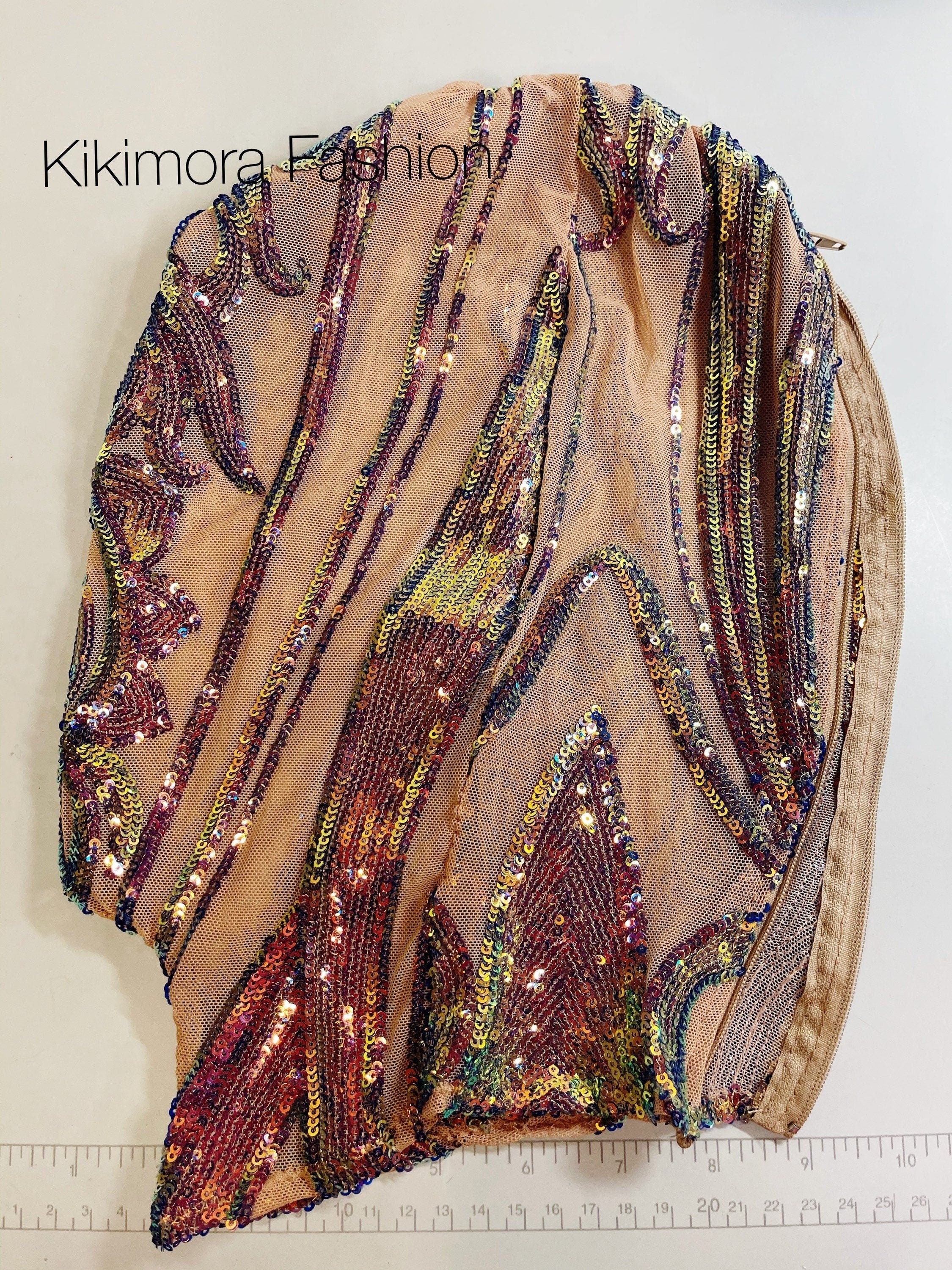 Festival Headpiece, Beautiful Sequin Face Mask, Fantasy Creature, Futuristic Clothing, Sequin Face Mask, Trending Now