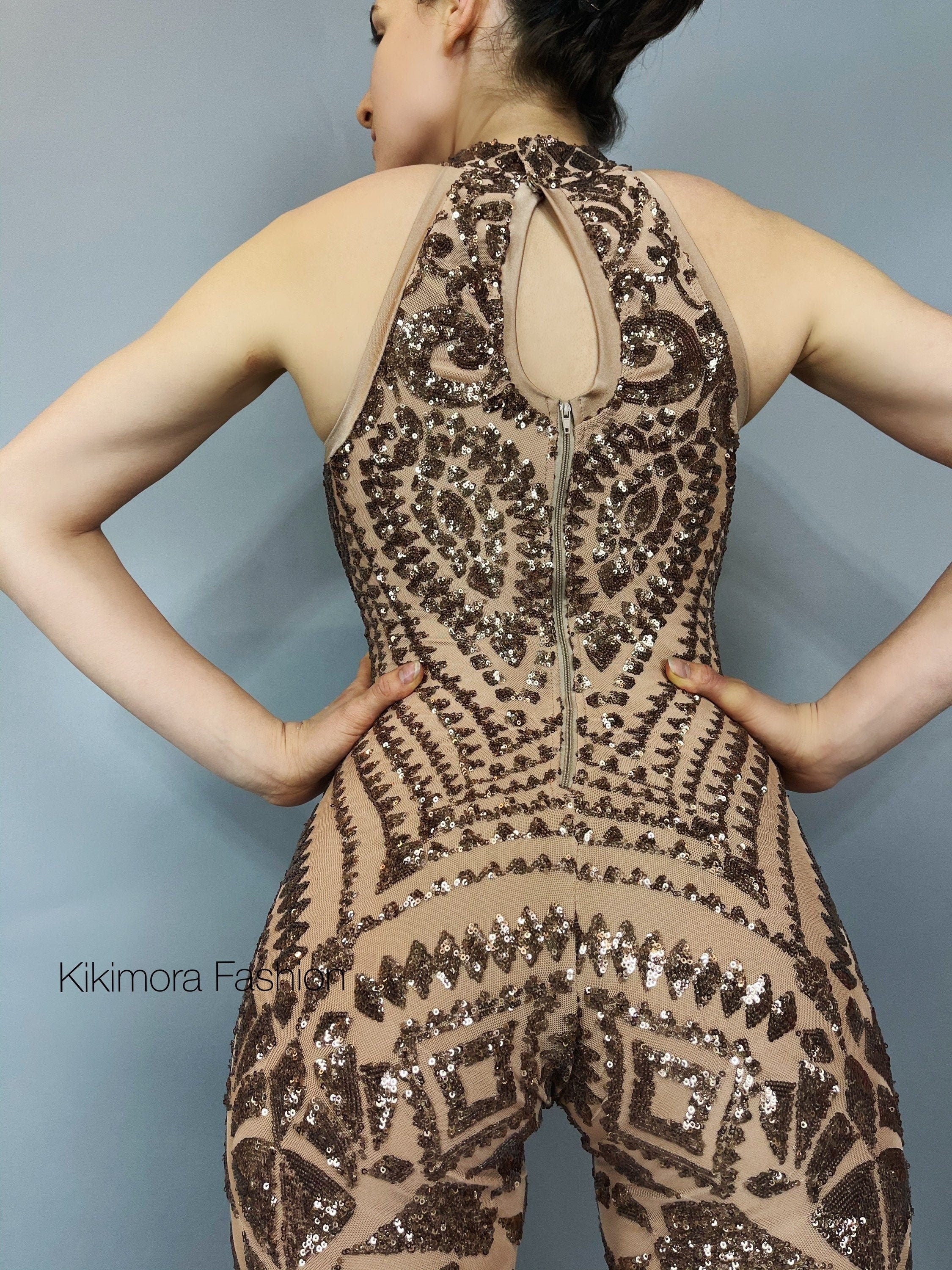Sequin Jumpsuit, Exotic Dancewear, Bridal Bodysuit, Beautiful Costume, Dance Teacher Gifts, Trending Now