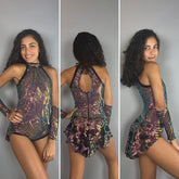 Sequin Leotard, Sheer Bodysuit, Costume for Dancers, Circus Outfit, Aerial Performers, Fire Dancers, Fairy Costume Trending Now