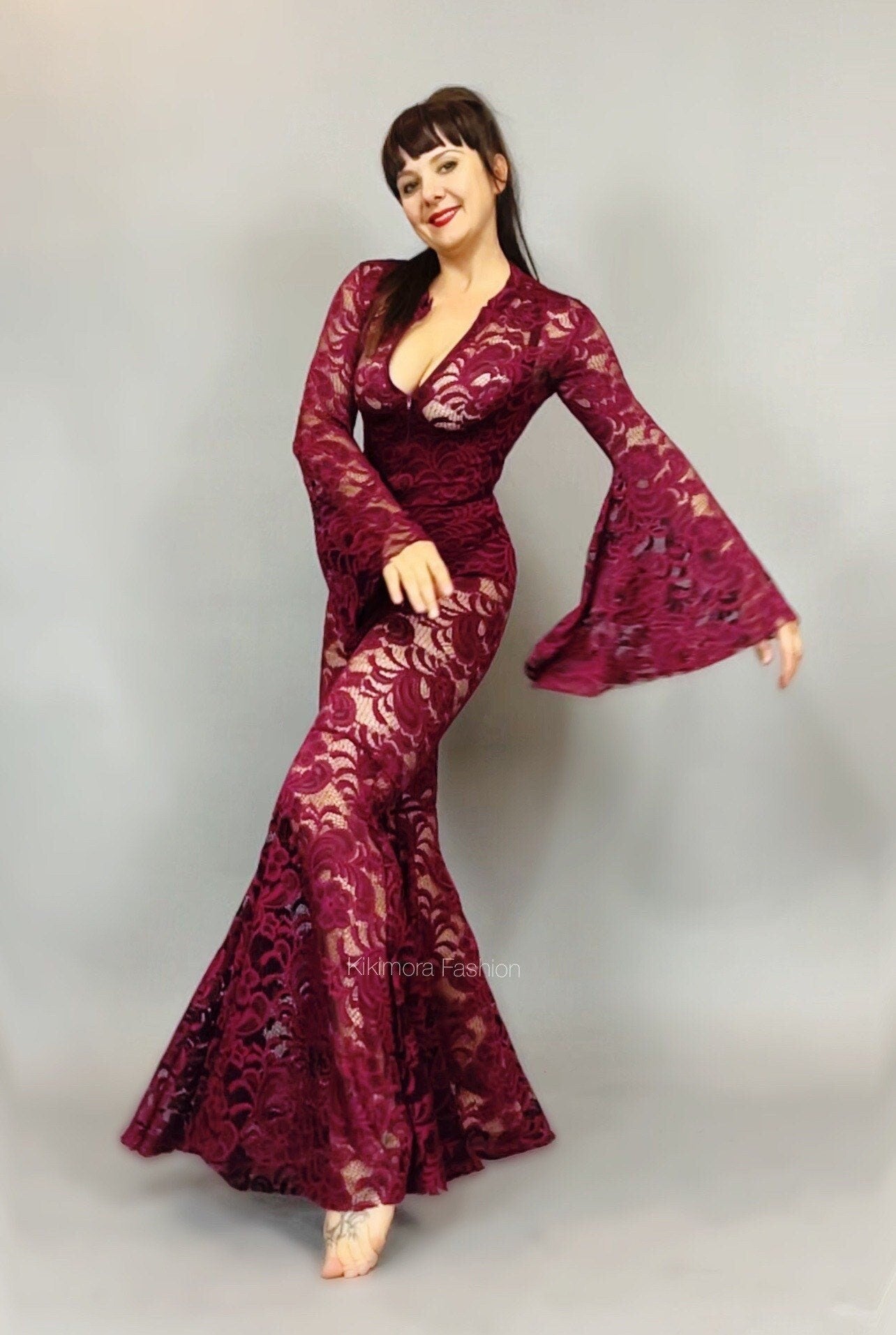Sheer Jumpsuit, Cher Costume, Beautiful Lace Costume, Festival Outfit, Trending Now