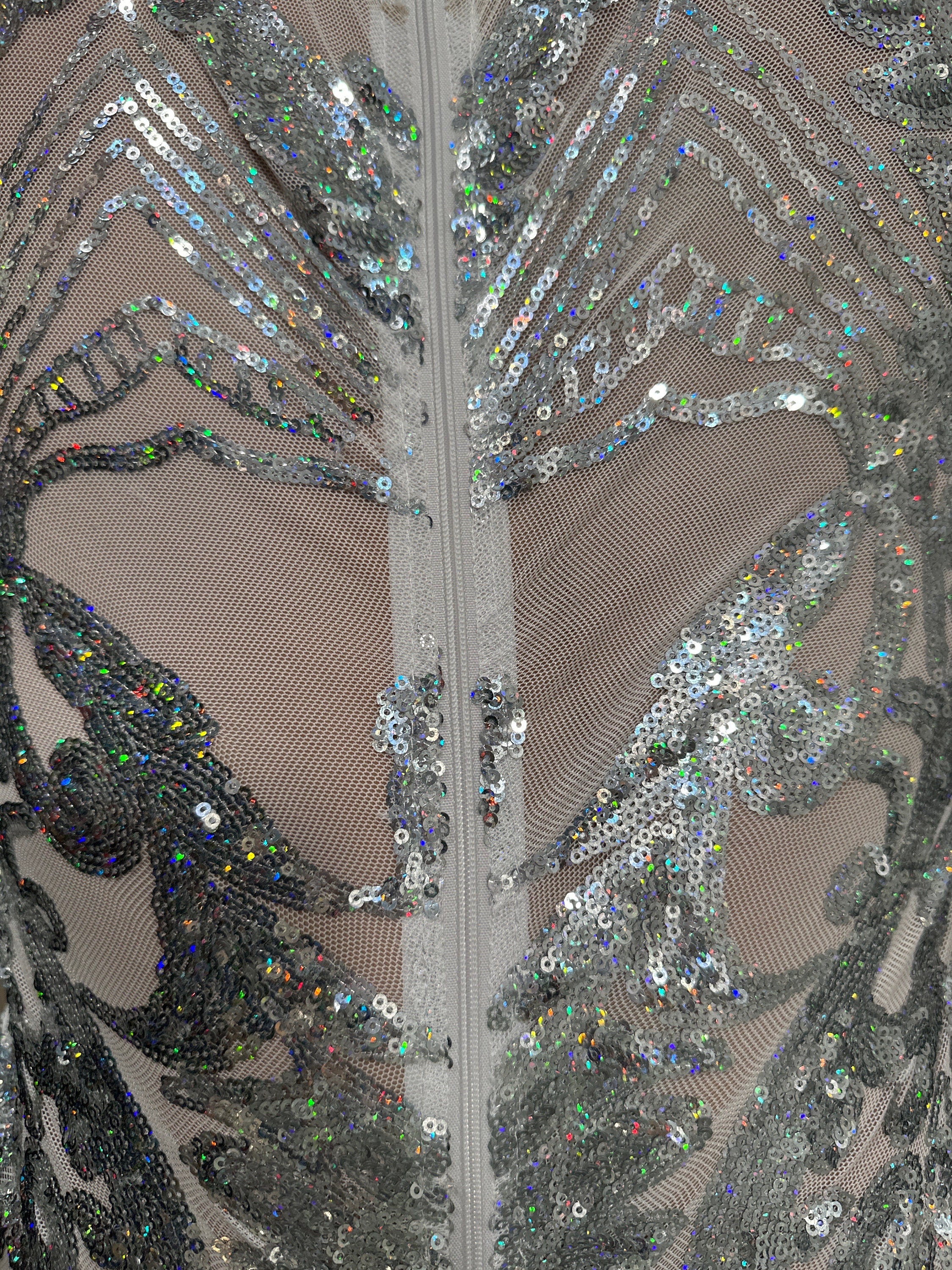 Silver Fairy Costume, Sequin Jumpsuit, Beautiful Exotic Dance Wear, Disco Night, Club Outfit, Gymnastic Unitard, Trending Now