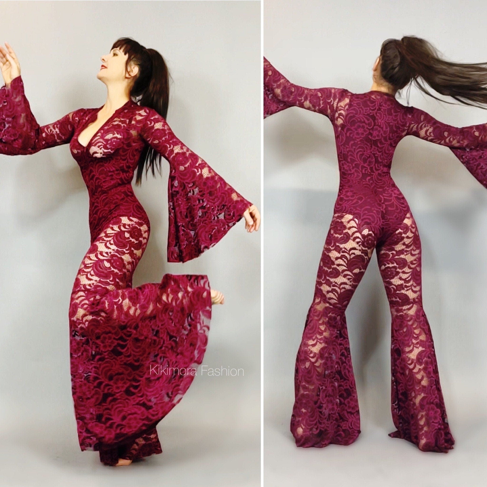 Sheer Jumpsuit, Cher Costume, Beautiful Lace Costume, Festival Outfit, Trending Now