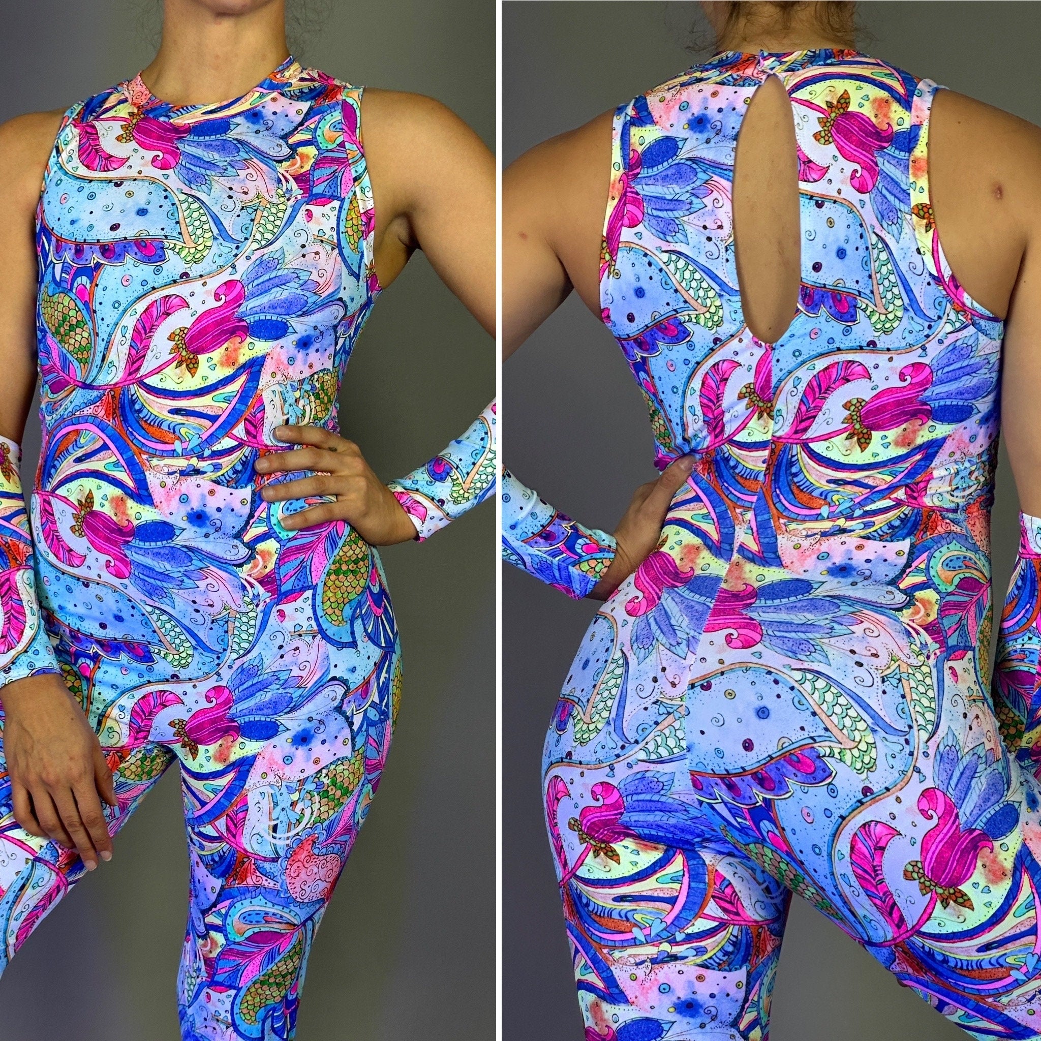 Elegant Royalty Outfit, Bodysuit for Women, Made in Usa, Beautiful Open Back, Jumpsuit Costume, Sports Wear