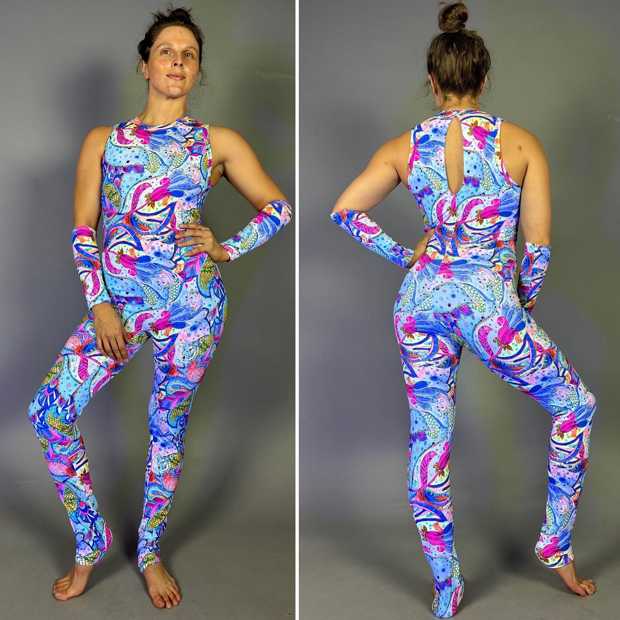 Elegant Royalty Outfit, Bodysuit for Women, Made in Usa, Beautiful Open Back, Jumpsuit Costume, Sports Wear