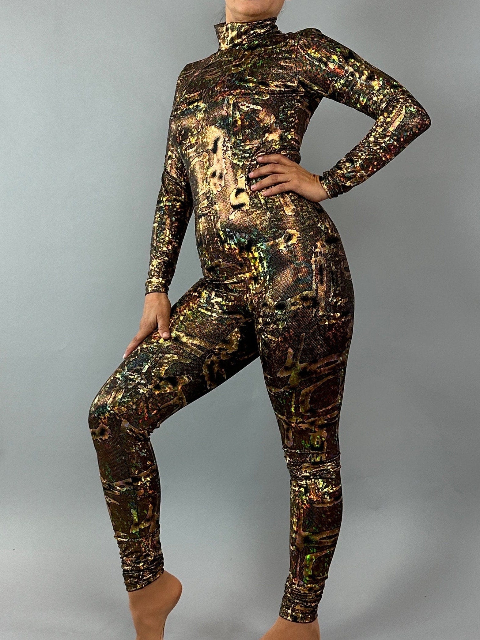 Futuristic Alien Jumpsuit Unisex Spandex Dancewear Costume