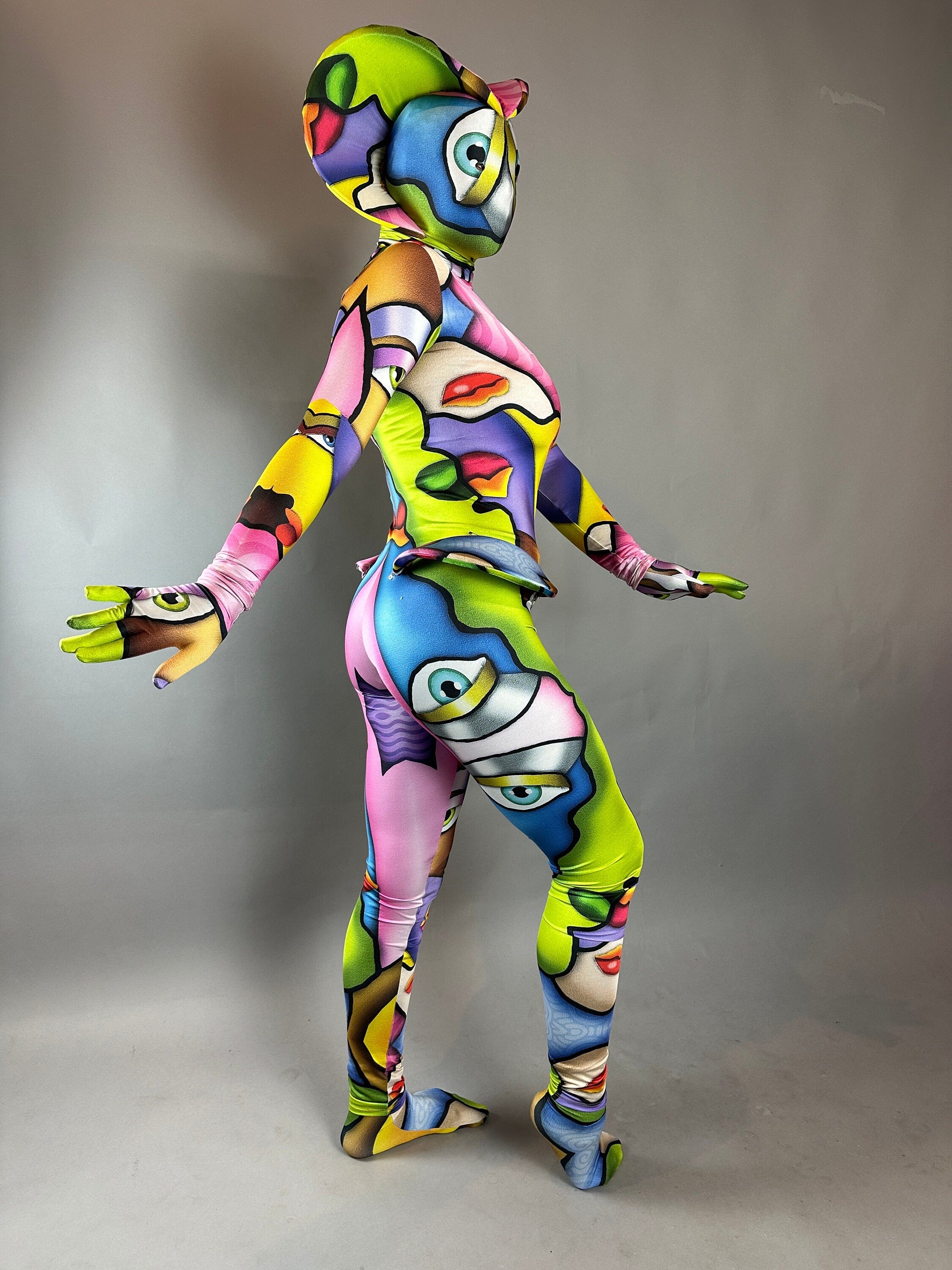 Picasso Cobra, Snake Costume, Gymnastic, Acrobatics, Dancers, Contortionist Outfit, Uniform, Custom Made