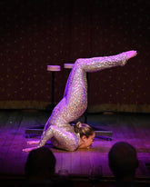 Beautiful Sheer Bodysuit, Exotic dance wear, see-trough catsuit, Trending Now, iridescent Costume. Festivals fadhion