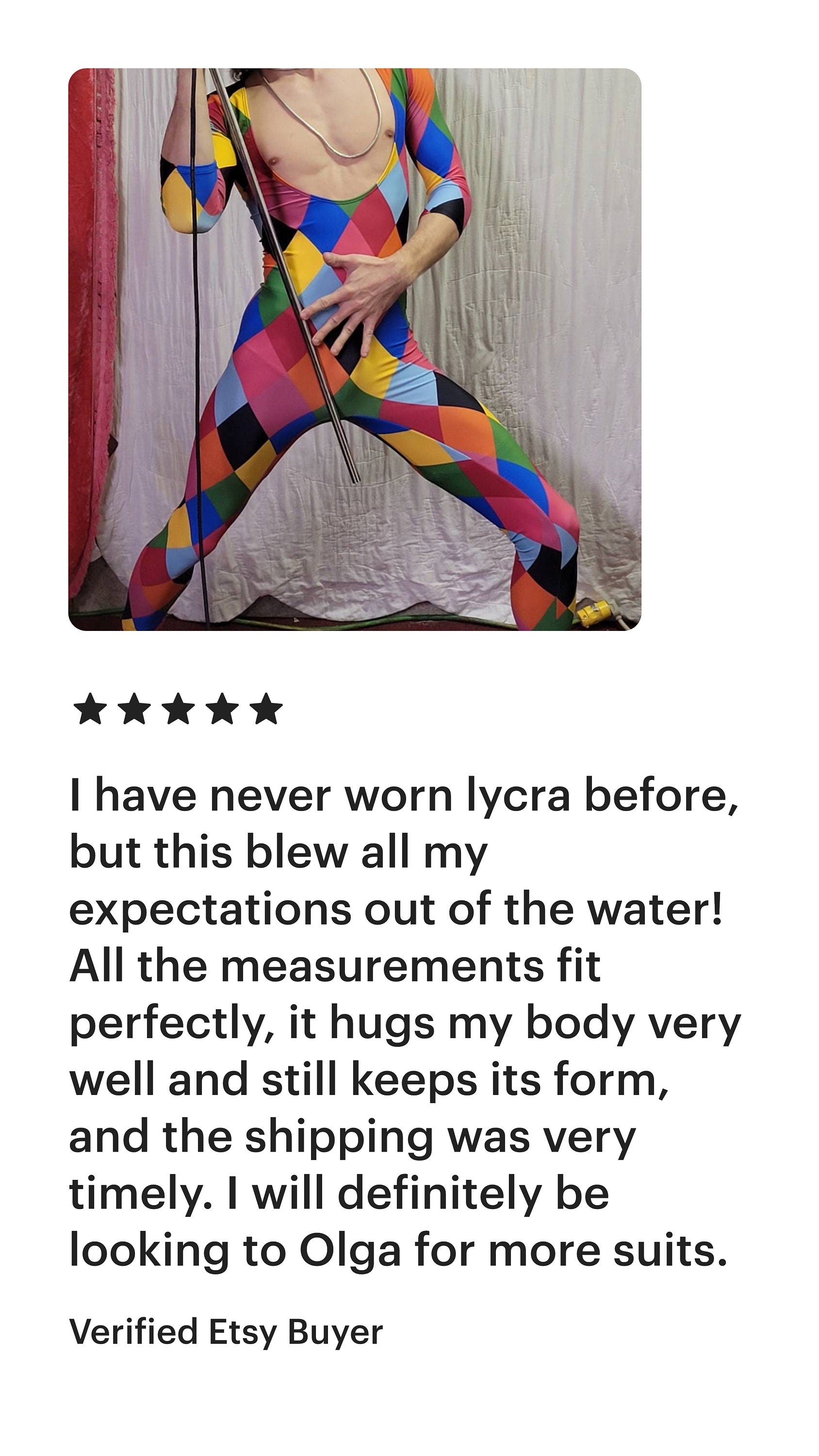 Multicolor Catsuit, Harlequin Costume, Full Sleeves, Scoop Neck