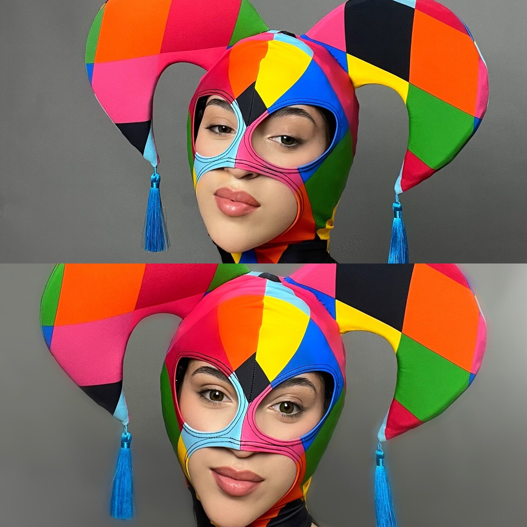 Joker Mask, Headpiece Costume, Jester Costume, Trending Now, Exotic Dance Wear, Club Outfit, Festival Fashion, Rave Outfit