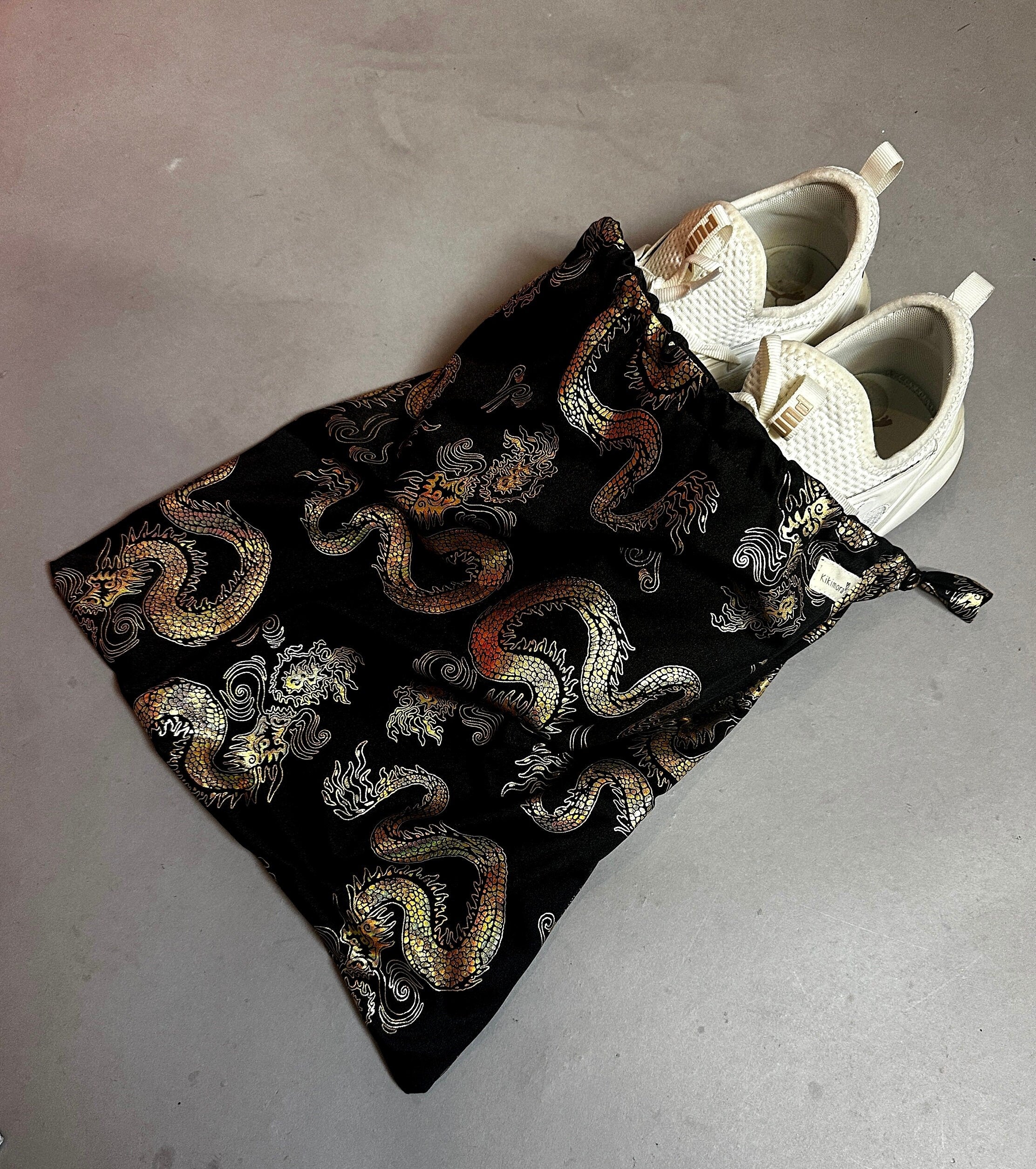 Drawstring Bag, Fabric Scrap Bag, Eco Friendly Bag, Reusable Fabric Bag, Gift Bag
