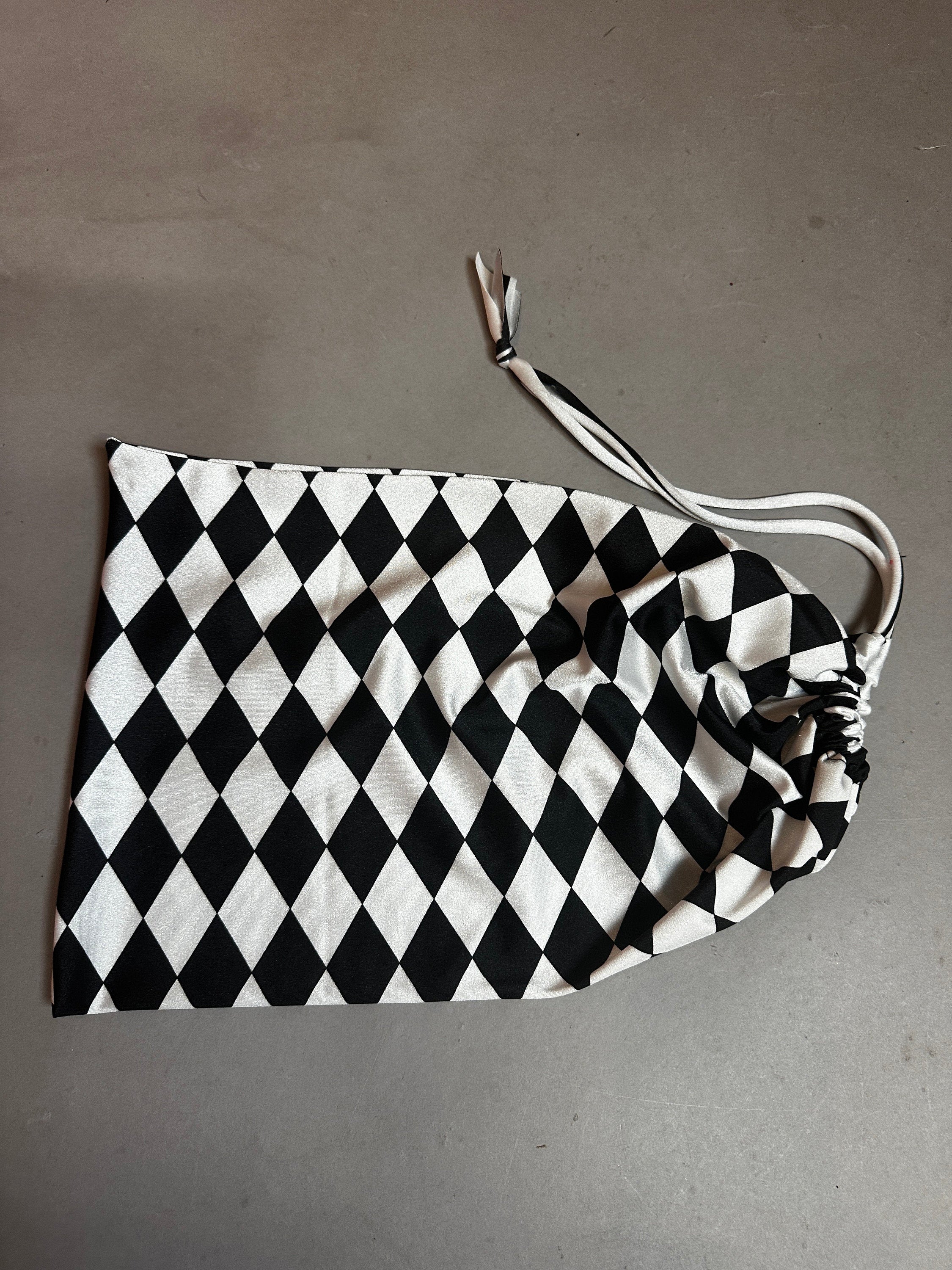 drawstring bag, fabric scrap bag, eco friendly bag, reusable fabric bag, gift bag