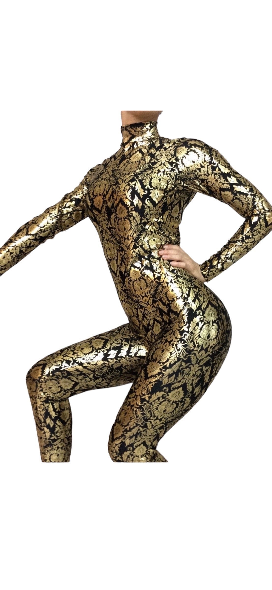 Catwoman, Bodysuit Costume, Exotic Dancewear, Beautiful Spandex Catsuit, Party Outfit