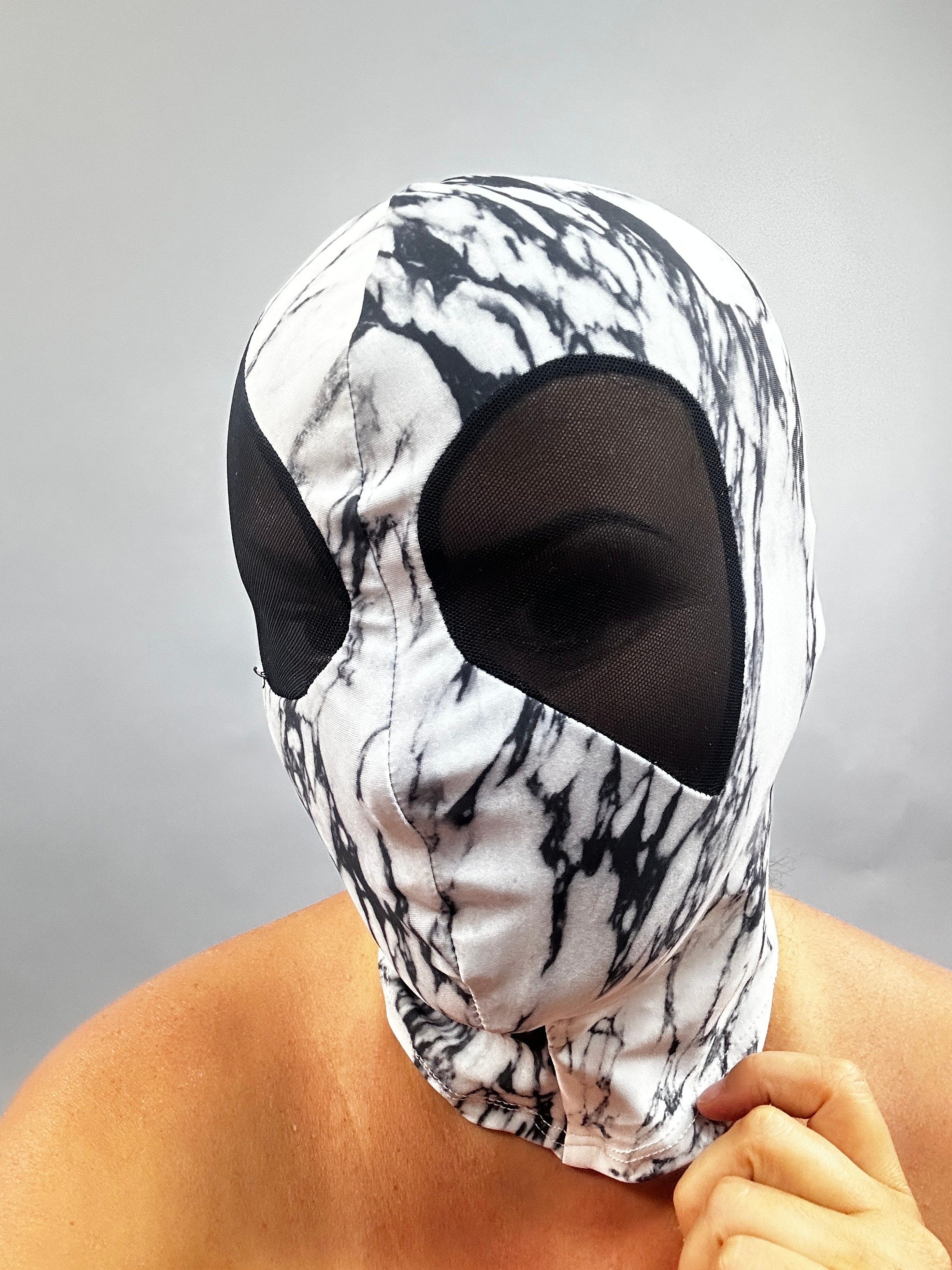 Spandex Headpiece, Exotic Headwear, Exotic Dance Wear, Halloween Costume, Zentaisuit, Festival Fashion