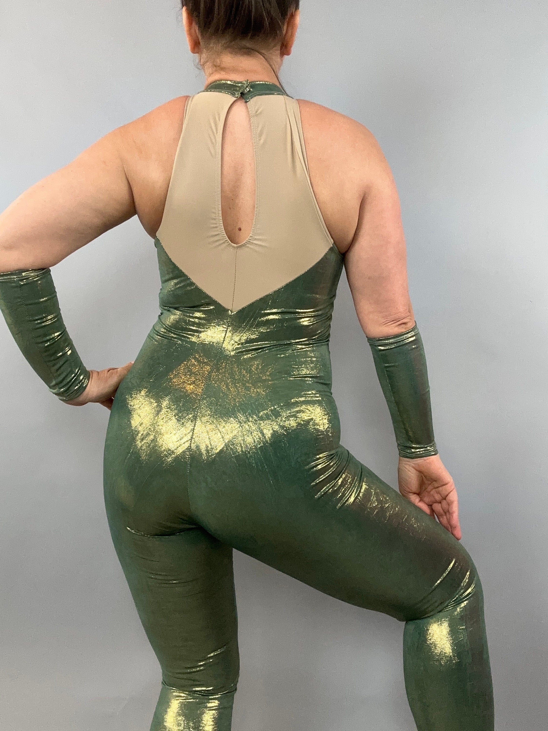 Gymnastic Contortion Catsuit: Custom Aerialist Leotard for Exotic Dance, Circus & Festival Performance