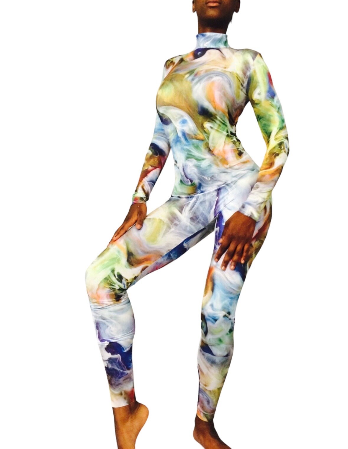 Catsuit, Unitard, Bodysuit, Body Paint Lycra Print