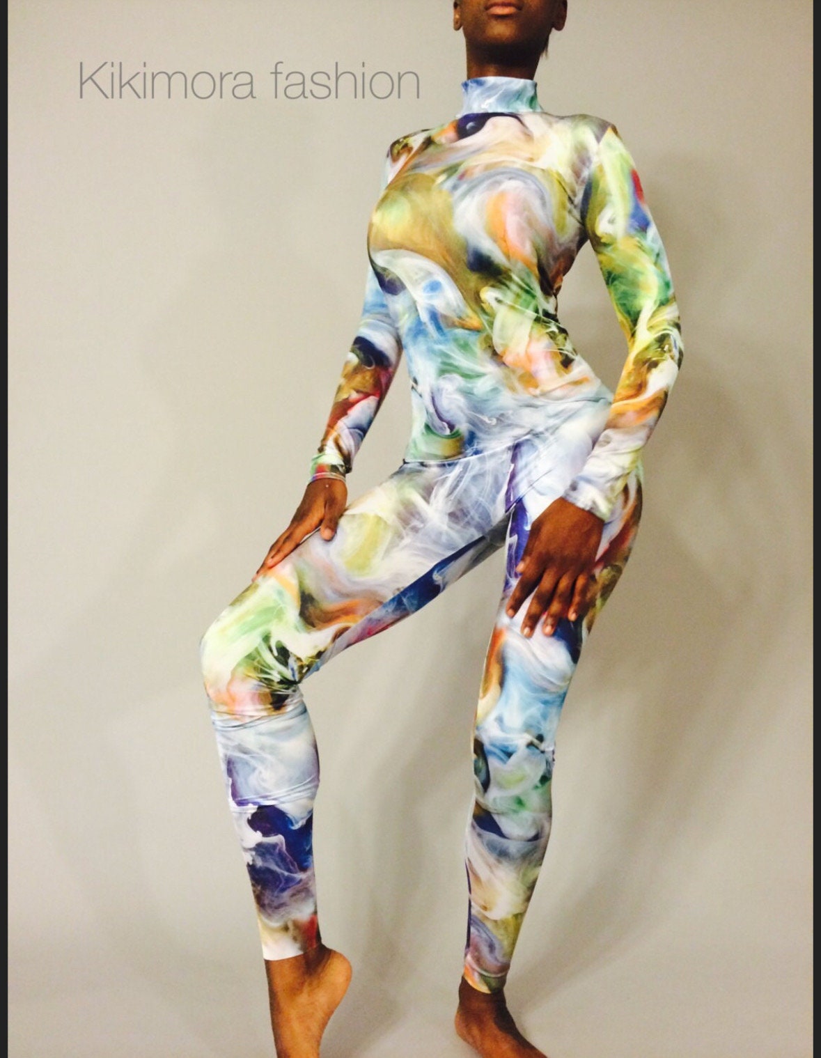 Catsuit, Unitard, Bodysuit, Body Paint Lycra Print