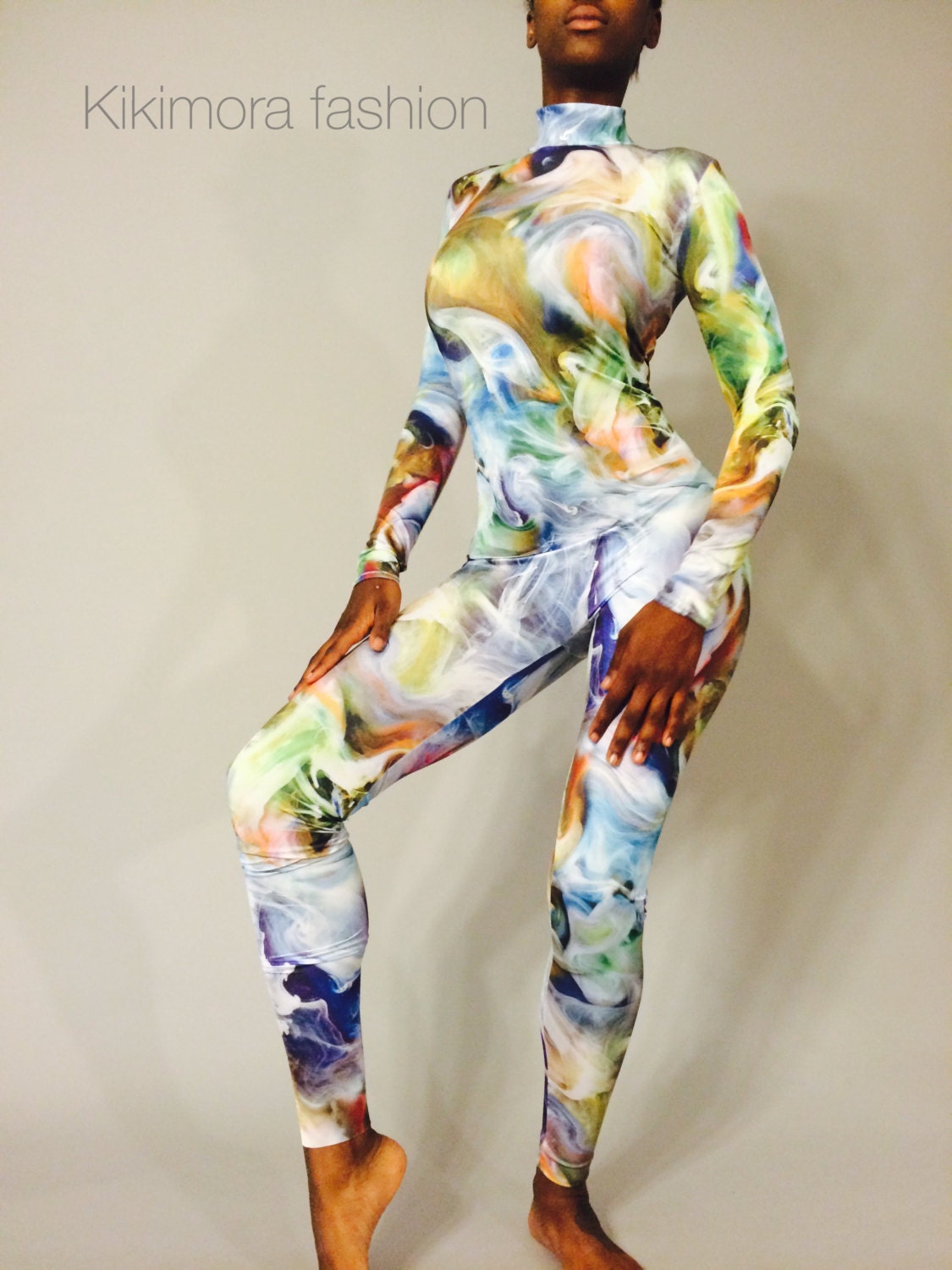 Catsuit, Unitard, Bodysuit, Body Paint Lycra Print