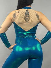 Blue Fairy, Rave, Music festival, Gymnastic costume, Contortion Catsuit , Aerialist gift, exotic dance wear, Stage outfit.