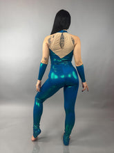 Blue Fairy, Rave, Music festival, Gymnastic costume, Contortion Catsuit , Aerialist gift, exotic dance wear, Stage outfit.