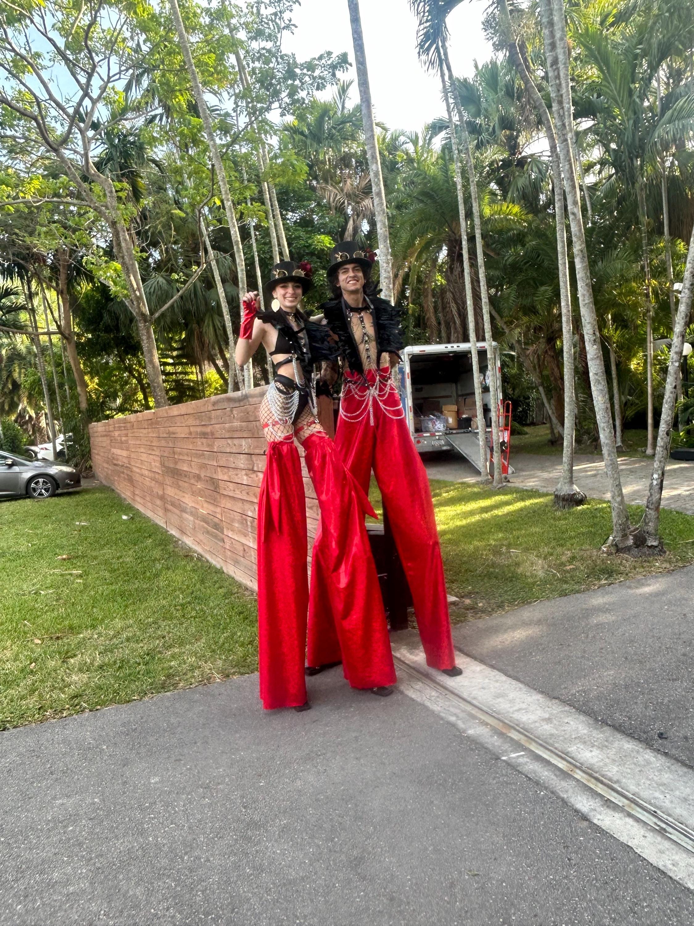 Stilts pants - Long Legs stilts pants . Stilt walkers, circus performers, stage costume, clown costume.