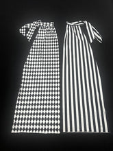 Red and White Striped Stilt Covers, Candy Cane Flared Pants