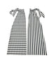 Red and White Striped Stilt Covers, Candy Cane Flared Pants
