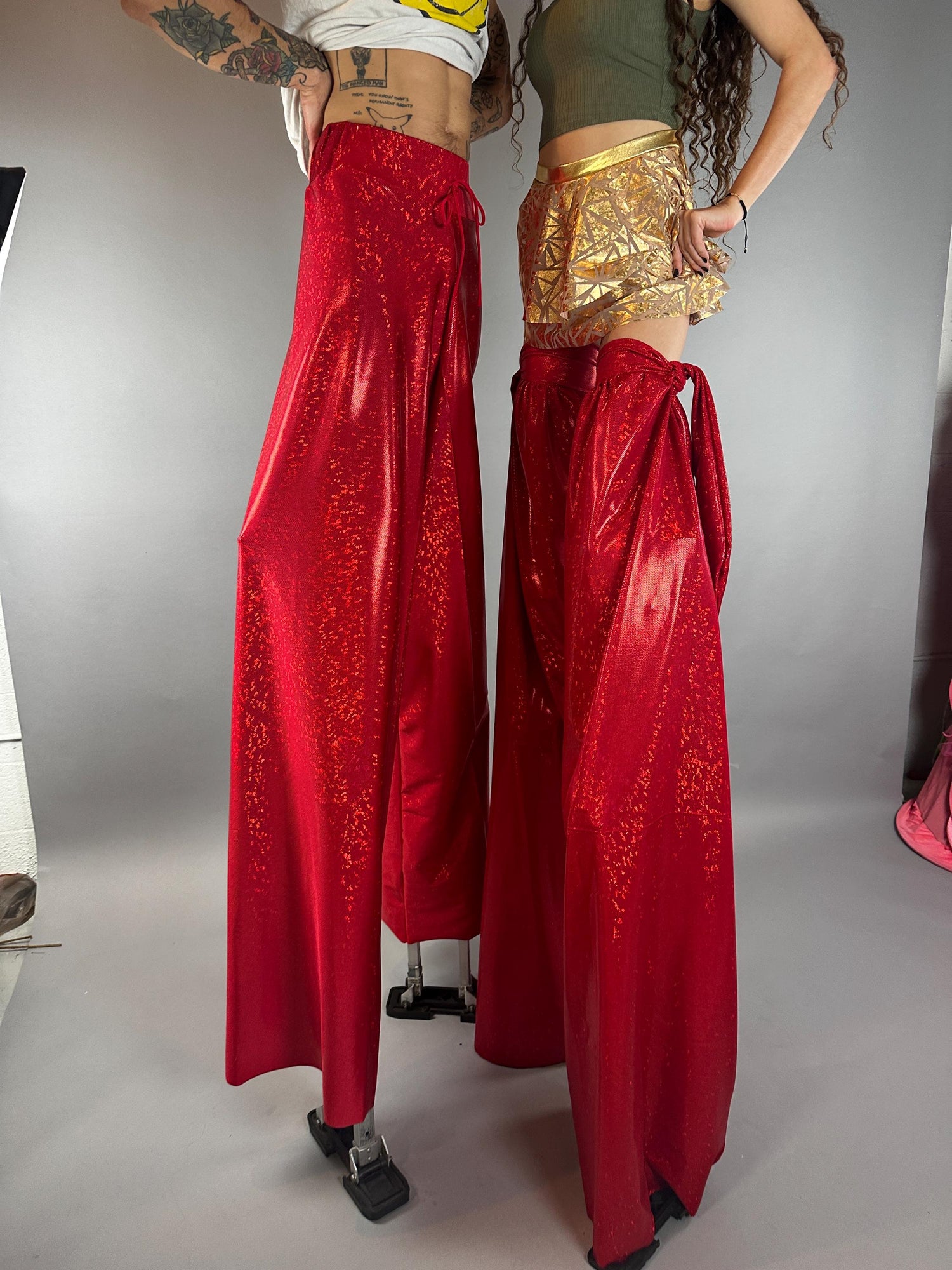Stilts Covers, Event entertainers, Professional Pants for Clowns, Entertainers & Acrobats, Made in USA, Custom design