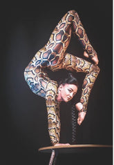 Snake costume, Contortion outfit, exotic dance wear, water sport clothing, spandex catsuit, trendy now, festival fashion.