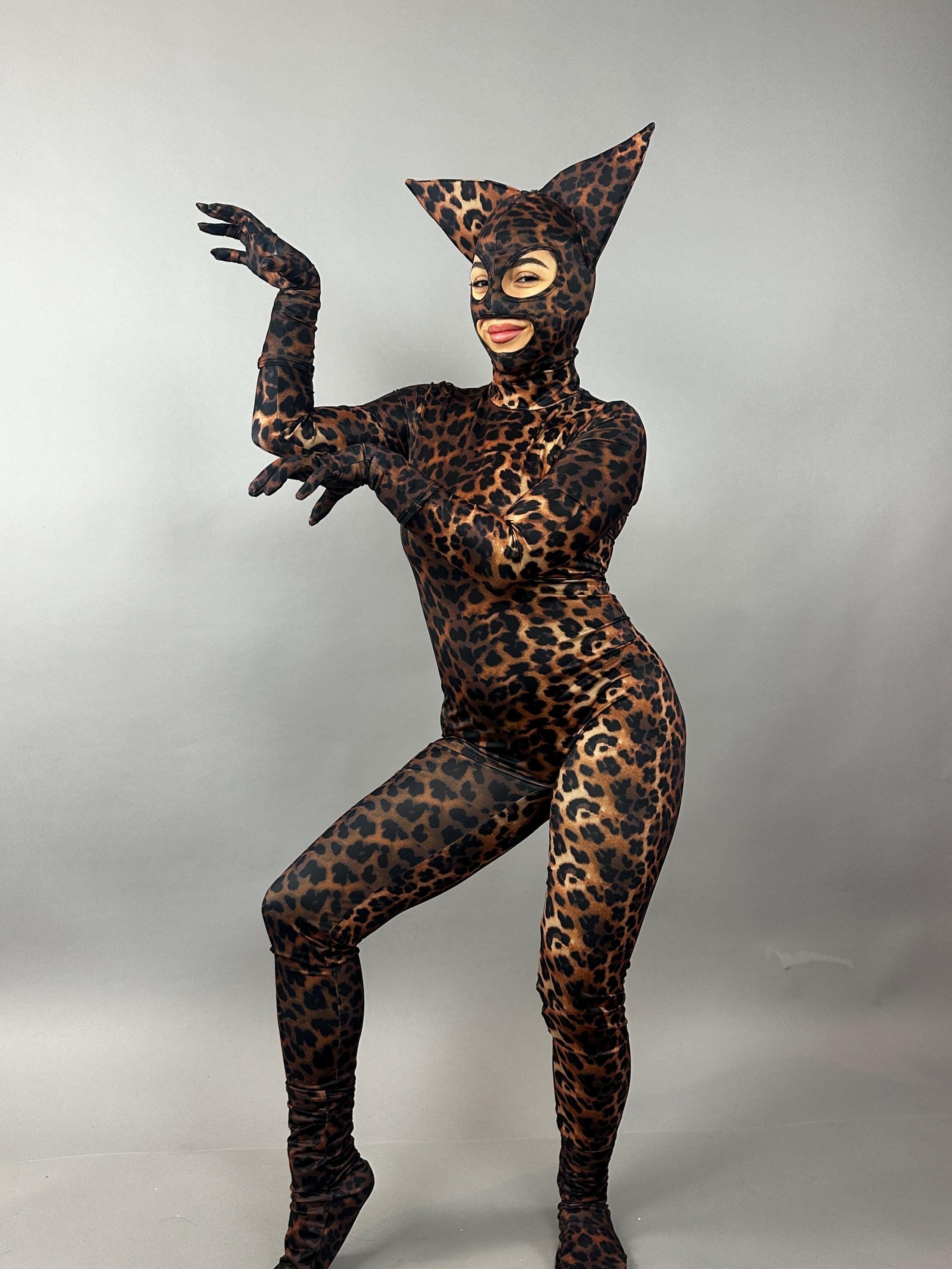 Cheetah bodysuit, Stage Costume, Exotic dance wear, Festival fashion, party outfit,leopard print, trending now.