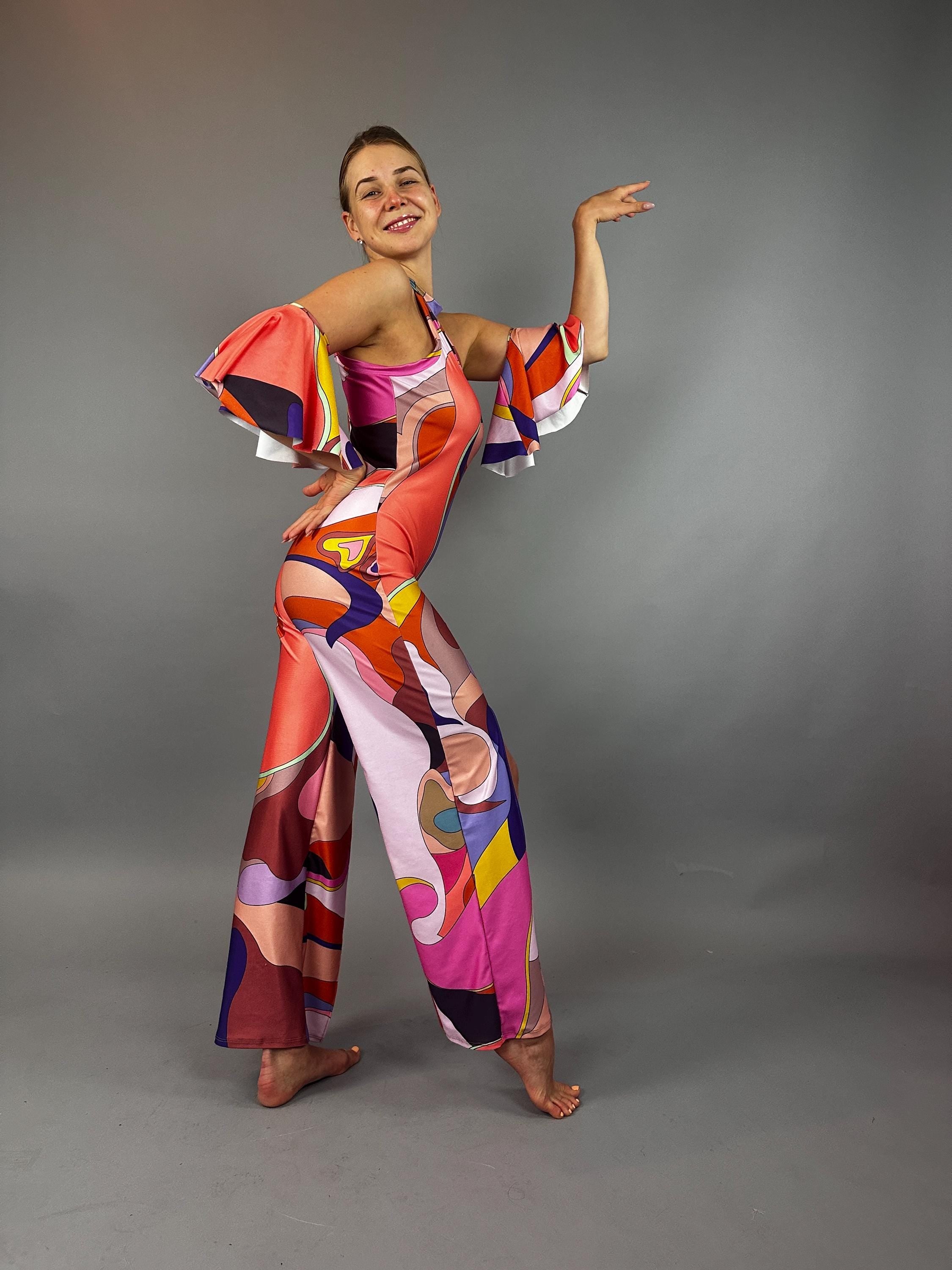Retro jumpsuit, Bellbottoms, Disco costume, futuristic clothing,Party outfit, Festival Fashion, EDM outfit, Trending now.
