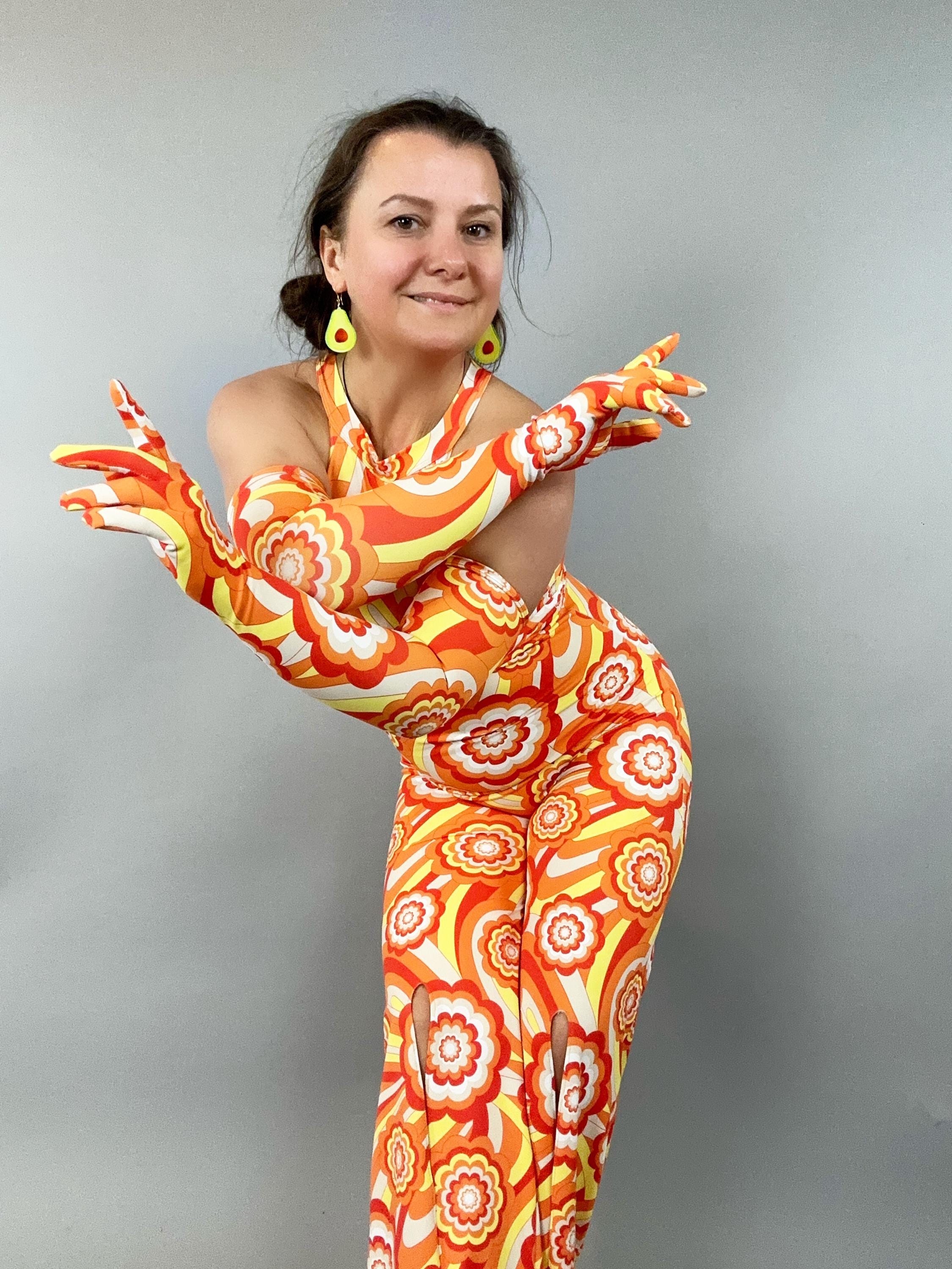 Retro jumpsuit, Bellbottoms, Disco costume, futuristic clothing, Party outfit, Festival Fashion, EDM outfit, Trending now.