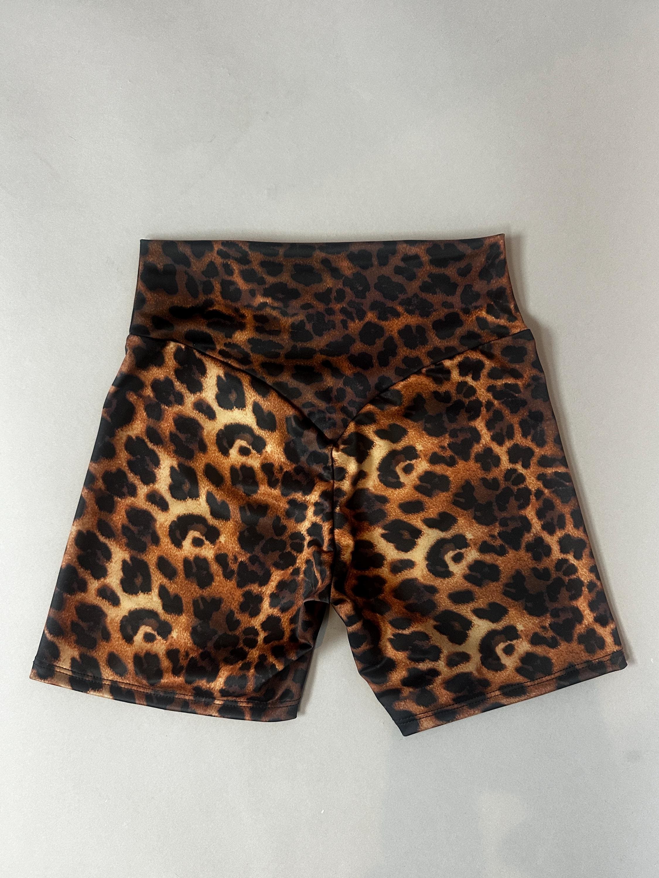 Cheetah Print Shorts, High Waisted Shorts, Animal Print Activewear, Yoga Shorts Women, Pole Dance Outfit, Leopard Print Shorts, Biker Shorts