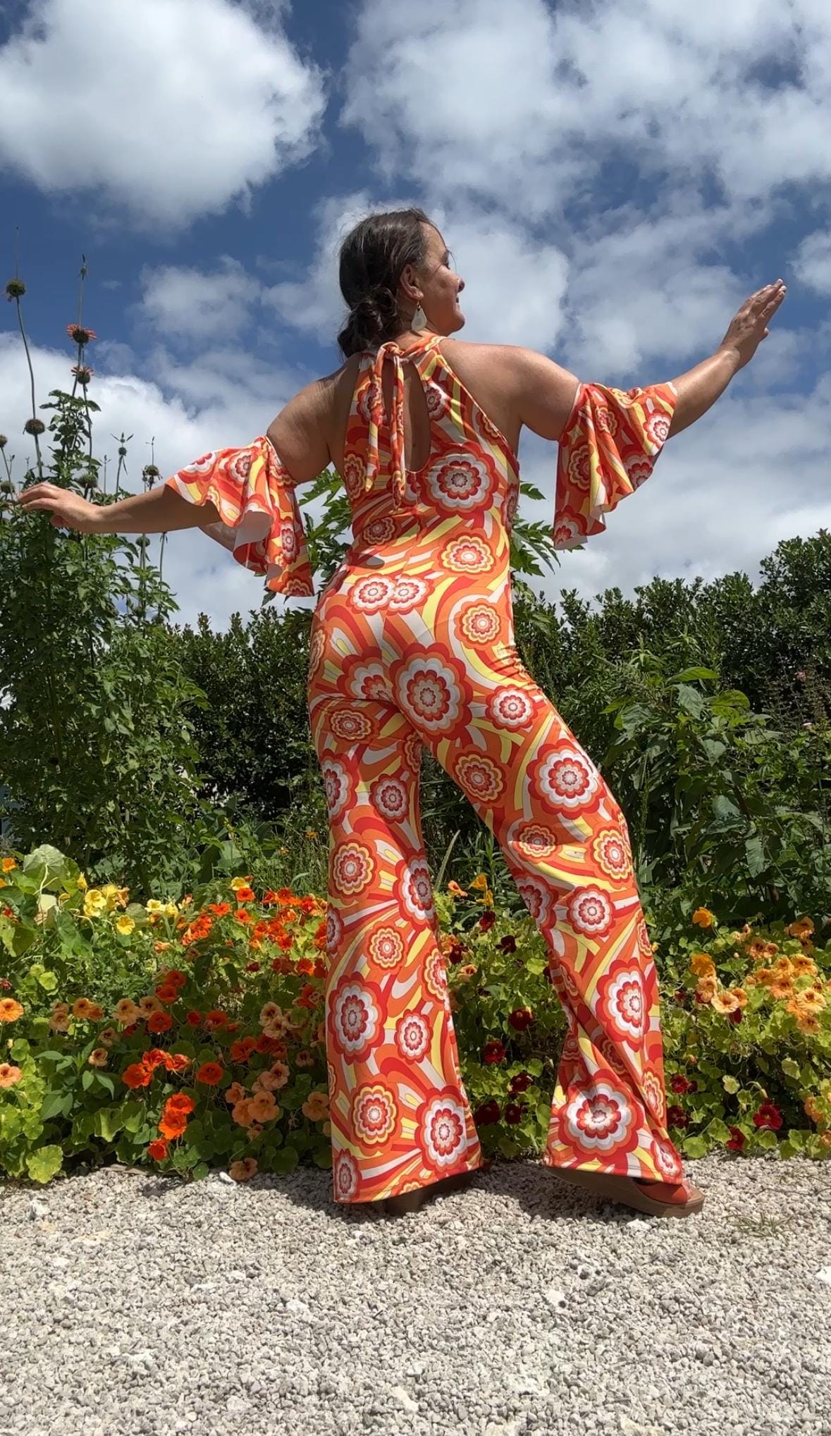 Retro jumpsuit, Bellbottoms, Disco costume, futuristic clothing, Party outfit, Festival Fashion, EDM outfit, Trending now.