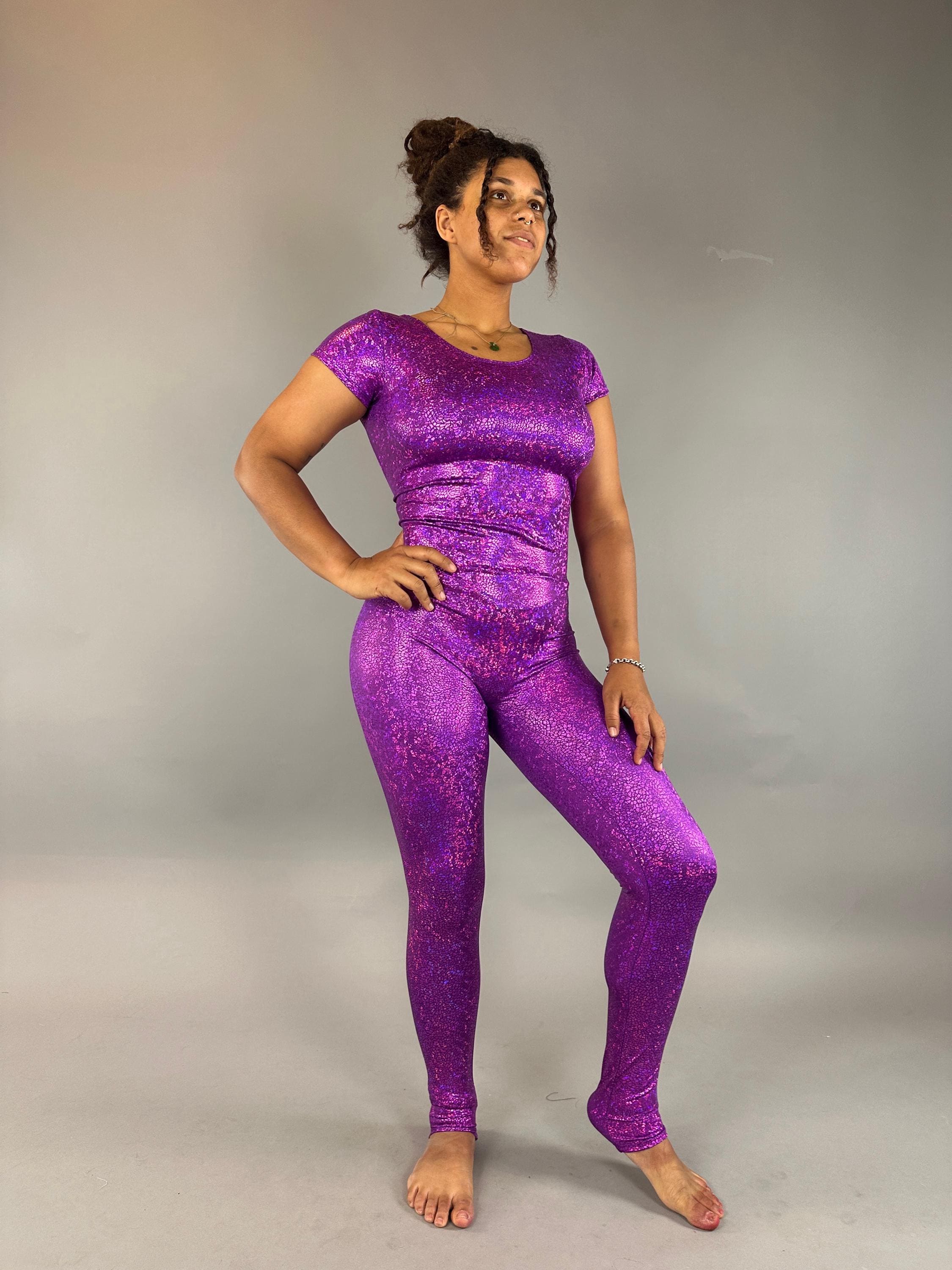 Shiny Spandex Bodysuit: Exotic Dance, Aerialist, Rave, Fairy Costume - Festival & Performance Wear