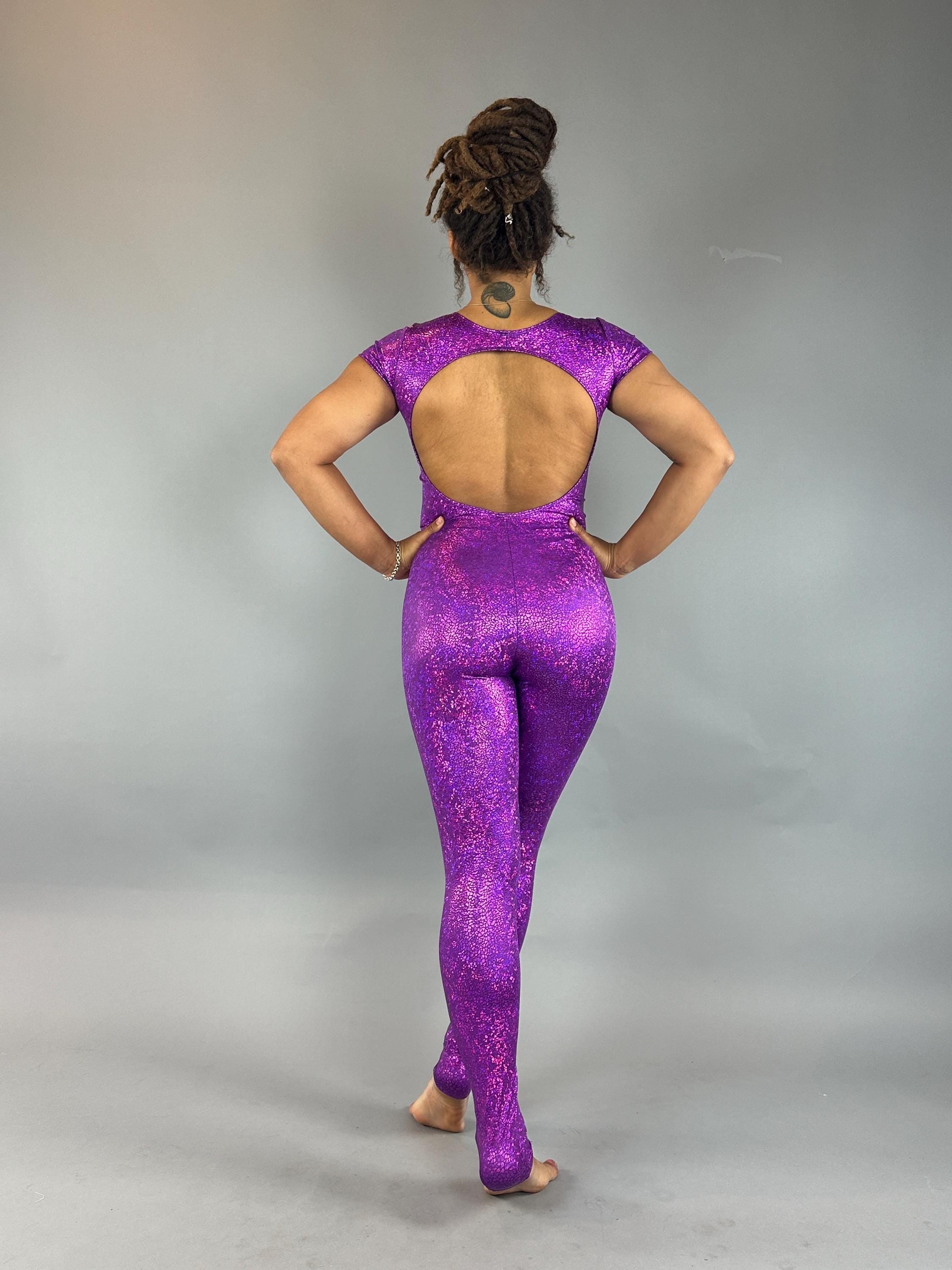Shiny Spandex Bodysuit: Exotic Dance, Aerialist, Rave, Fairy Costume - Festival & Performance Wear