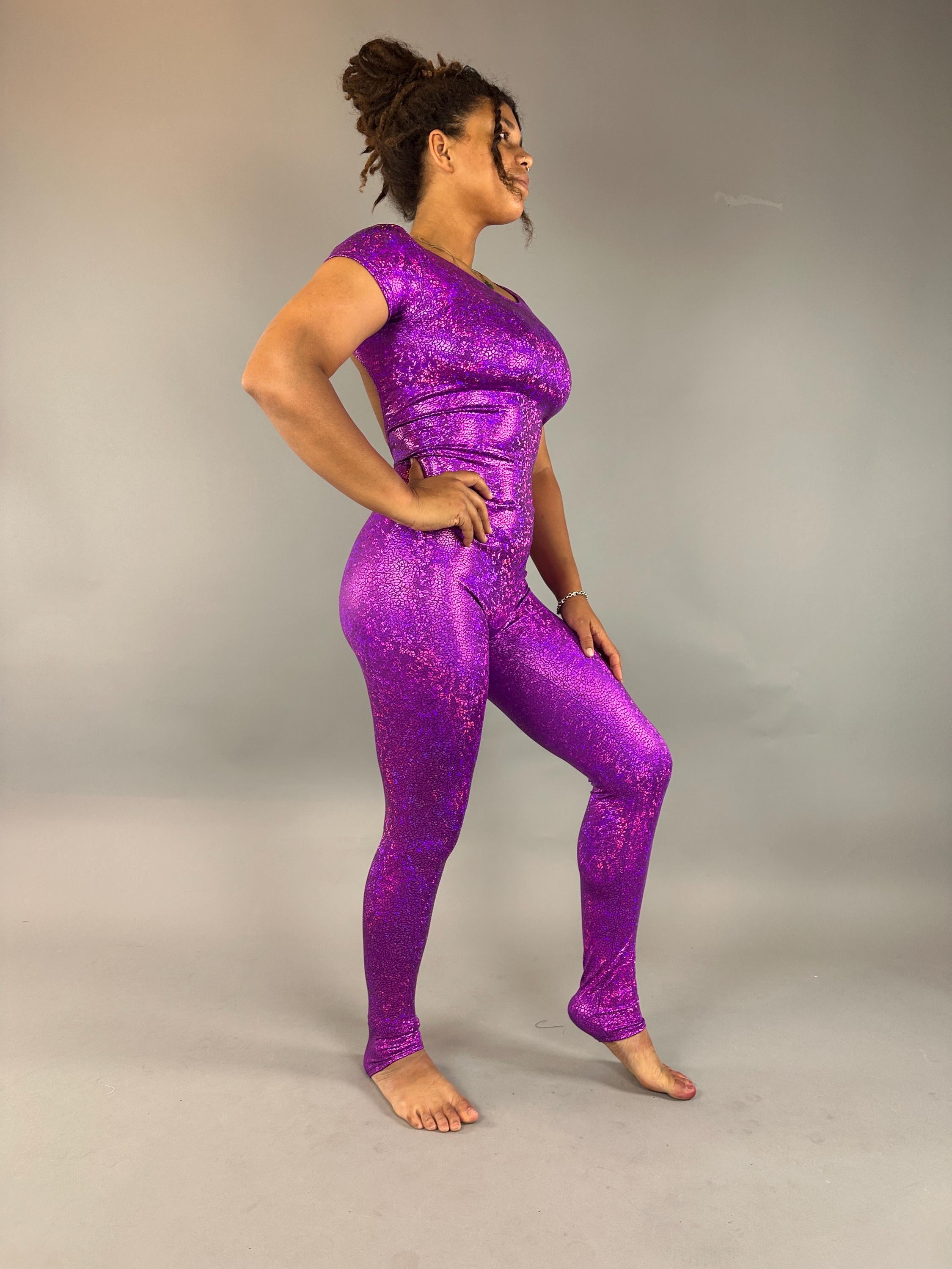 Shiny Spandex Bodysuit: Exotic Dance, Aerialist, Rave, Fairy Costume - Festival & Performance Wear