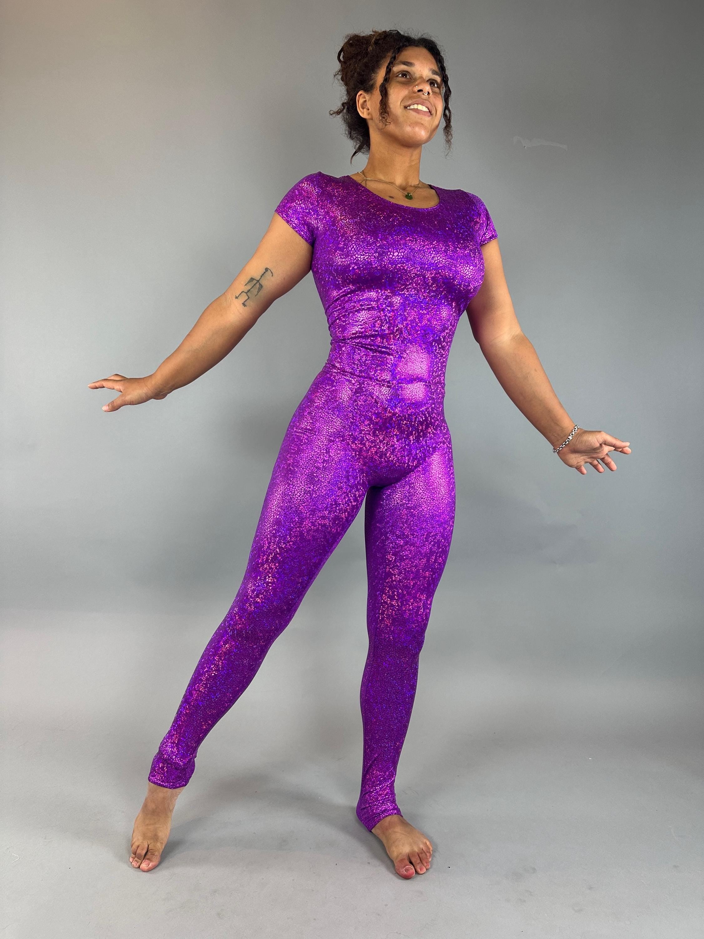 Shiny Spandex Bodysuit: Exotic Dance, Aerialist, Rave, Fairy Costume - Festival & Performance Wear
