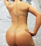 Sheer Nude Catsuit Bodysuit, Full Sleeves, Turtleneck