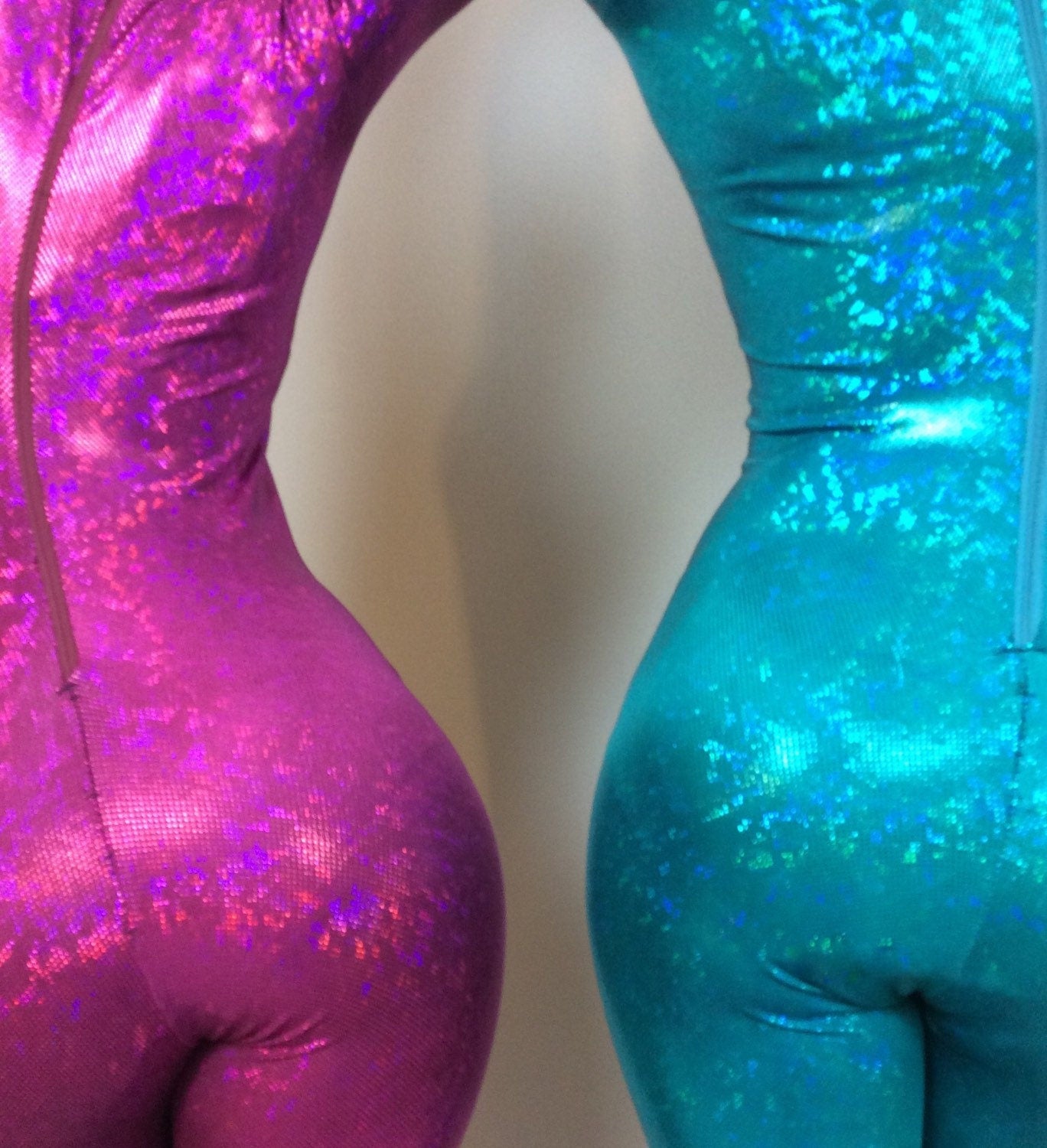 Hologram Spandex jumpsuit, bodysuit for woman or man, custom made, active wear, dance wear.Costumes for circus performer