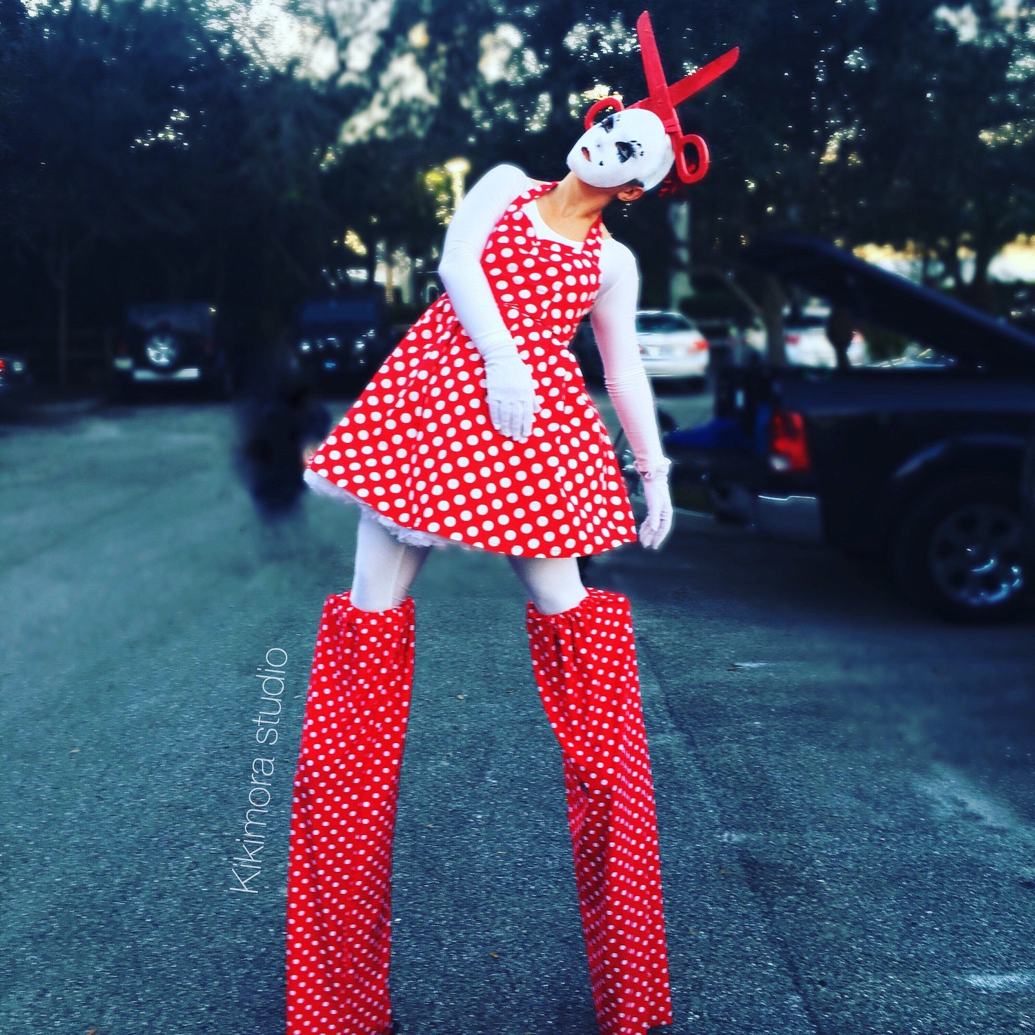 Harlequin Stilts Covers, Stilts Walker Costume, Custom Made, Matching Pants, Circus Costume, Dancewear
