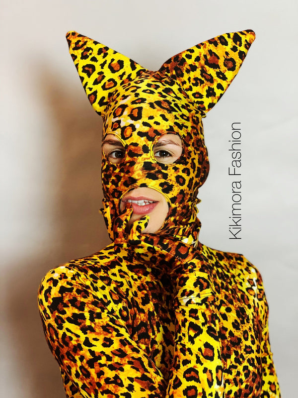 Catwoman Costume, Cheetah Bodysuit, Made by Measure, Zentai Fashion, Cats the Musical