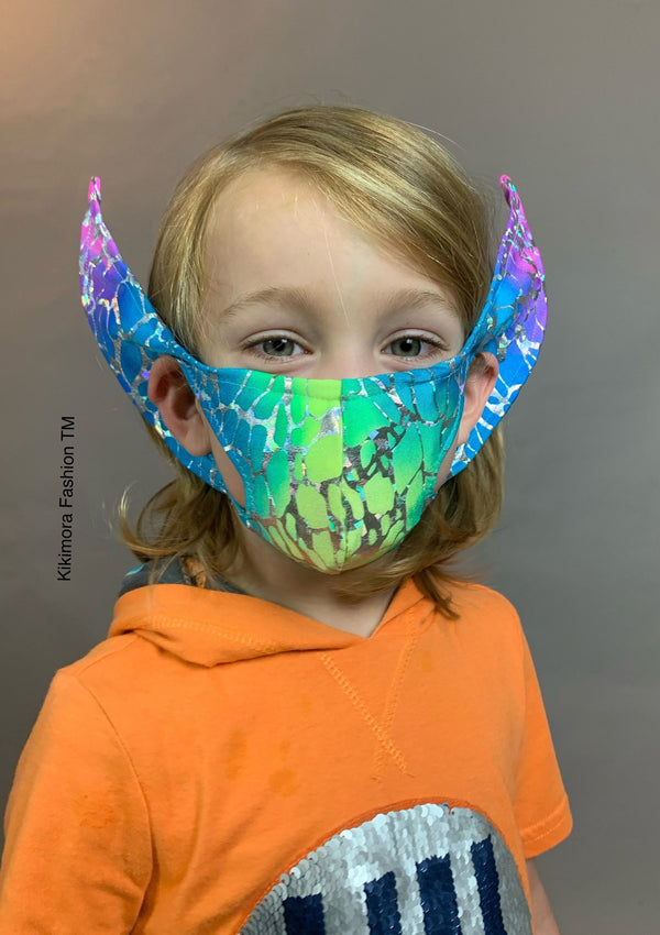 Elf Ears Costume Face Mask, Like Baby Yoda Doll, Baby Yoda Gift, Baby Yoda Costume, With HEPA Filter