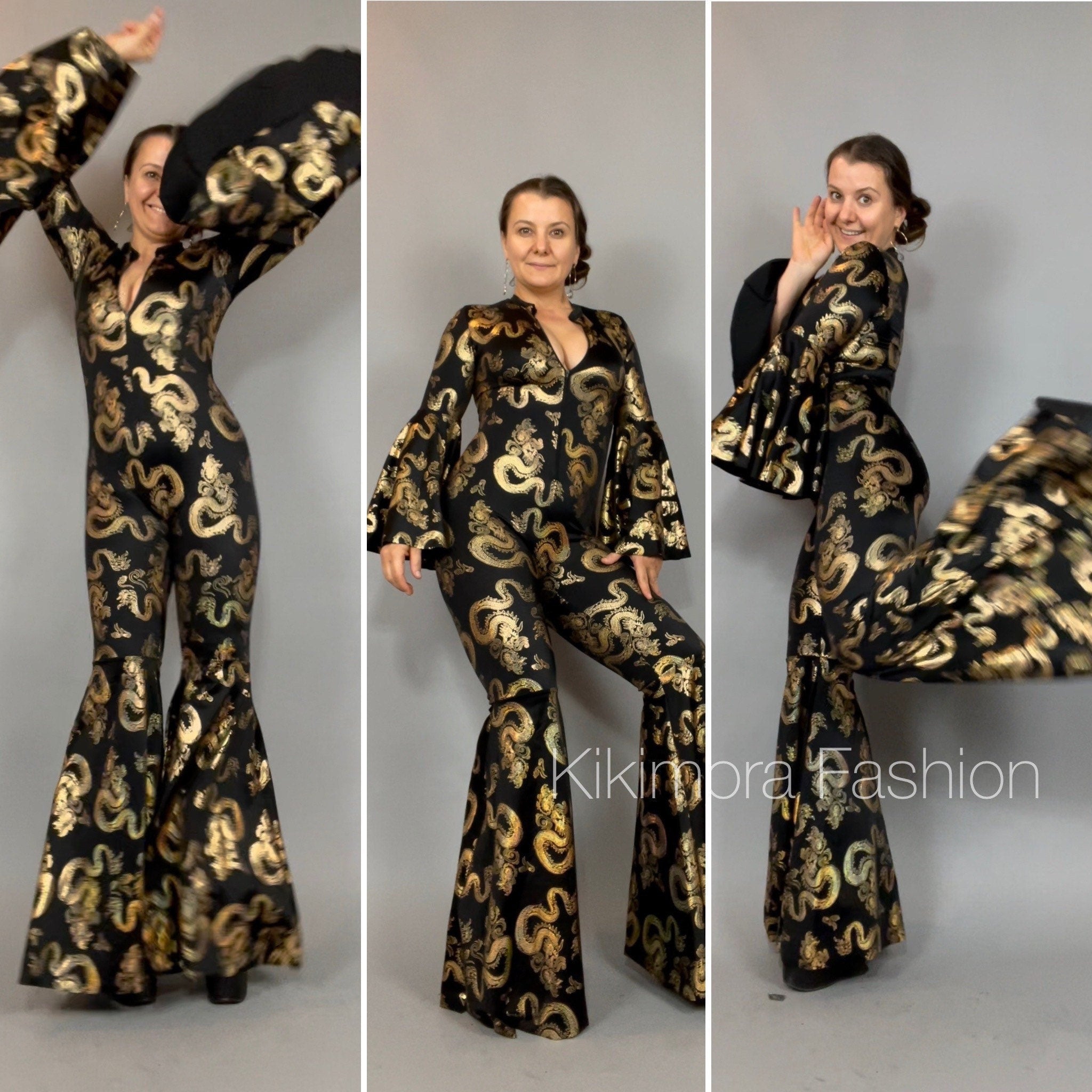 Custom printed jumpsuit on sale