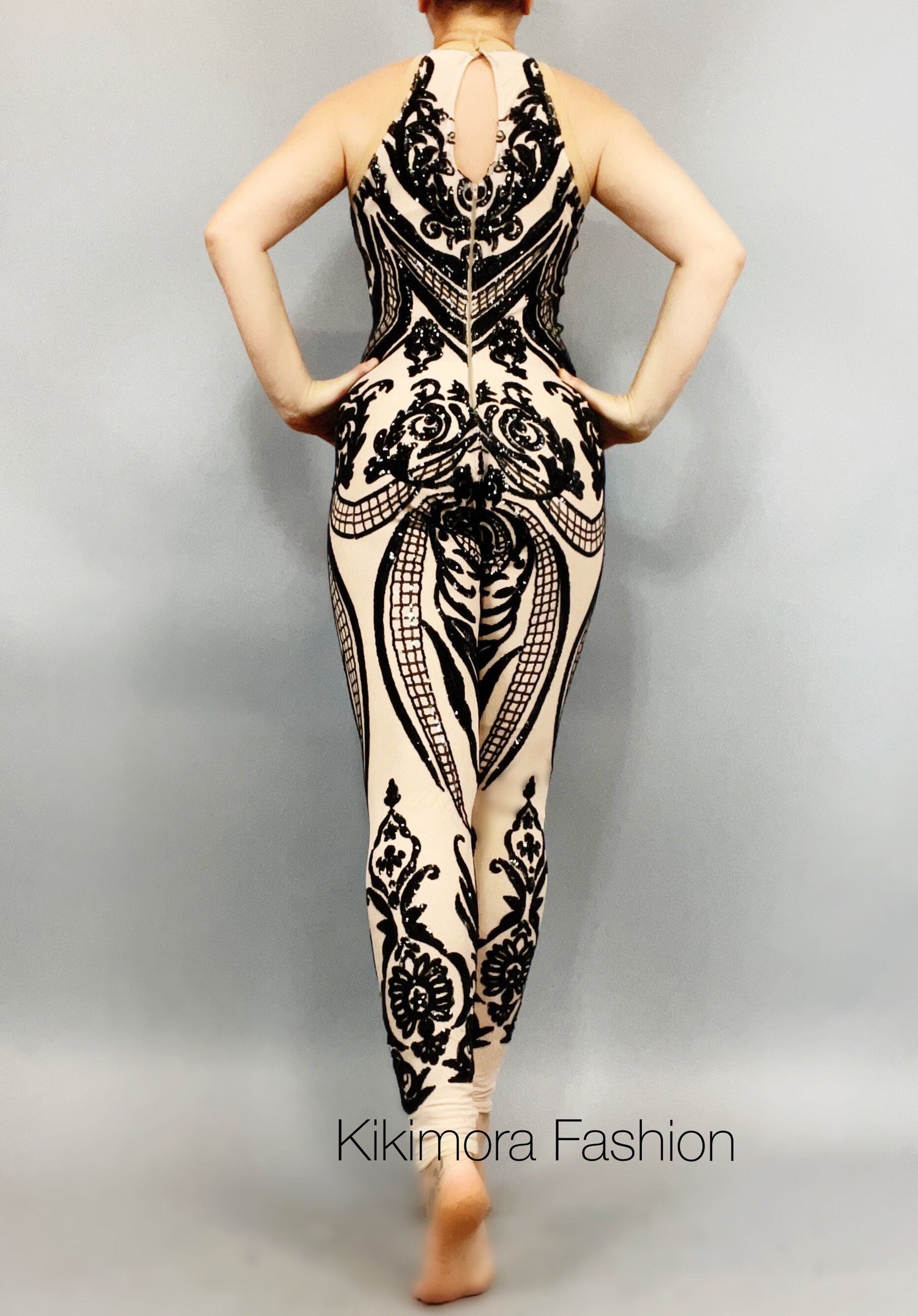 Sequins Jumpsuit, Beautiful Custom Made Catsuit, Trending Now, Exotic Dancewear