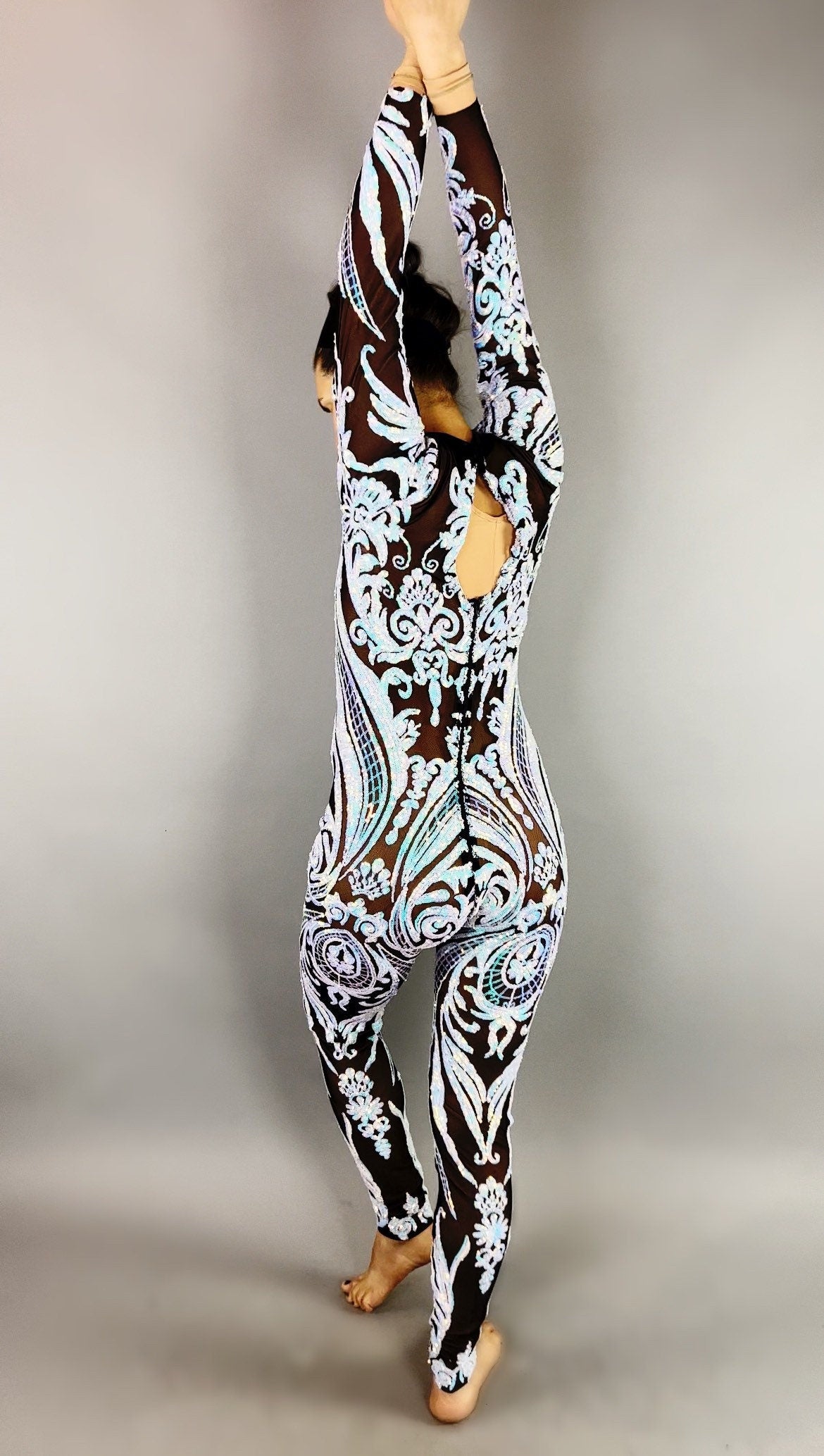 Sequins Catsuit. Exotic Dancewear, Trending Now, Circus Performers, Party Outfit, Wedding Bodysuit
