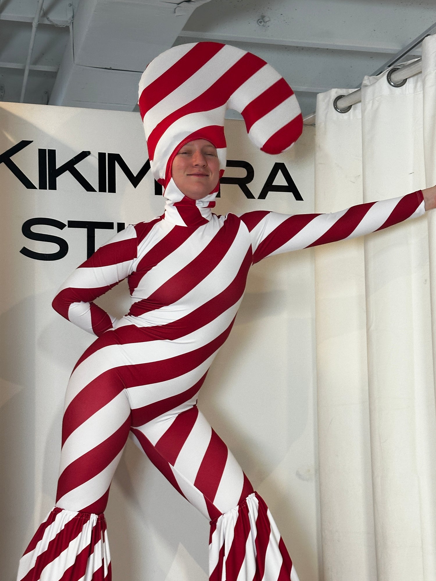 Candy Cane Costume, Stilt Walker Outfit, Silts Covers, Christmas Costume, Holiday Costume