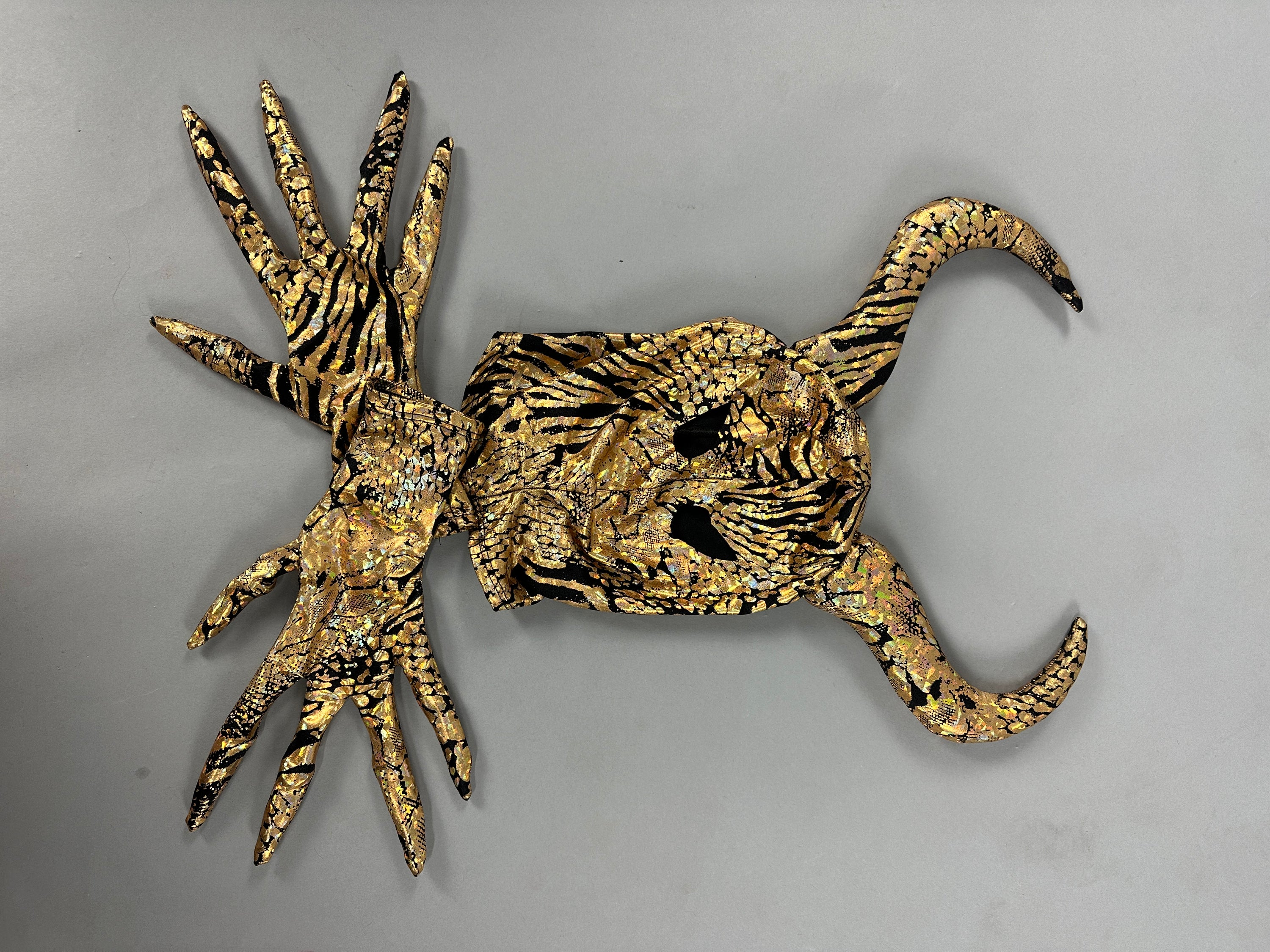 A decorative sculpture reminiscent of a gazelle&