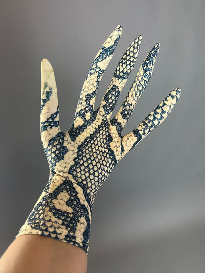 Long Fingers Gloves, Creepy Gloves, Costume Gloves, Cosplay Accessory, Trending Now, Snake Print