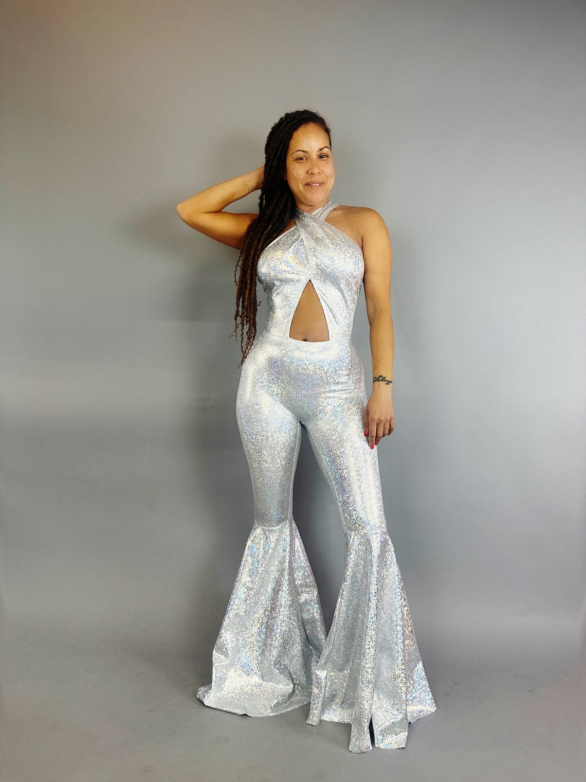 Disco Jumpsuit, Bell Bottom Onesie, Selena Costume, Party Outfit, Festival Fashion Trending Now