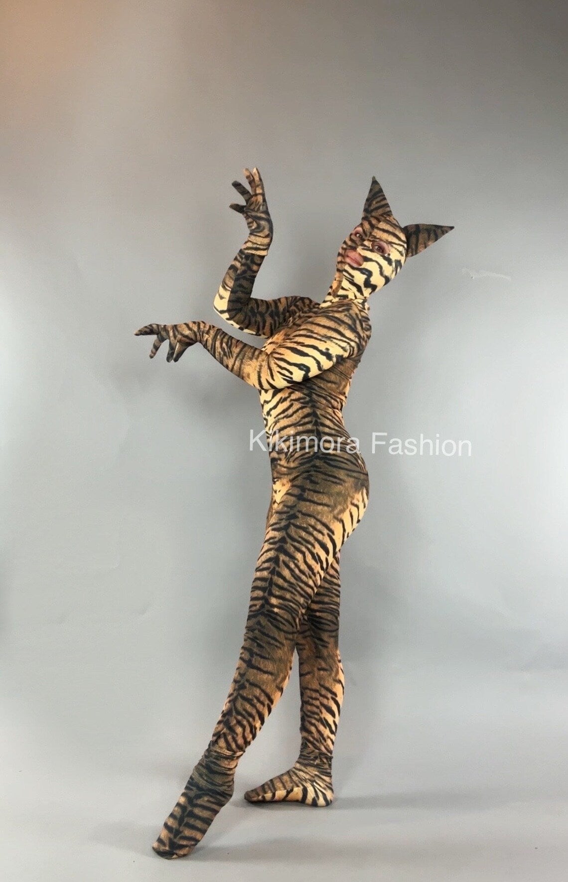 Cat Woman Costume, Tiger Costume, Halloween Outfit, Trending Now, Festival Fashion. Exotic Dance Wear